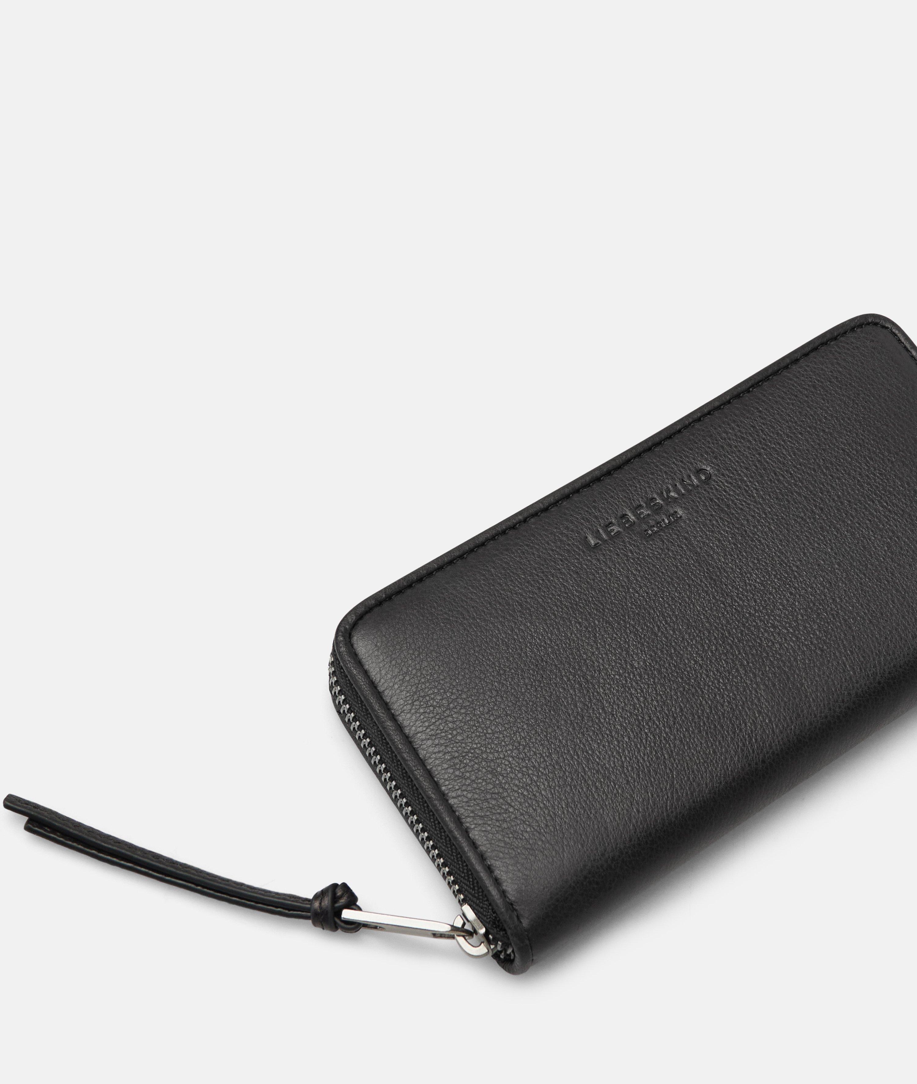 Wallet in black & blue