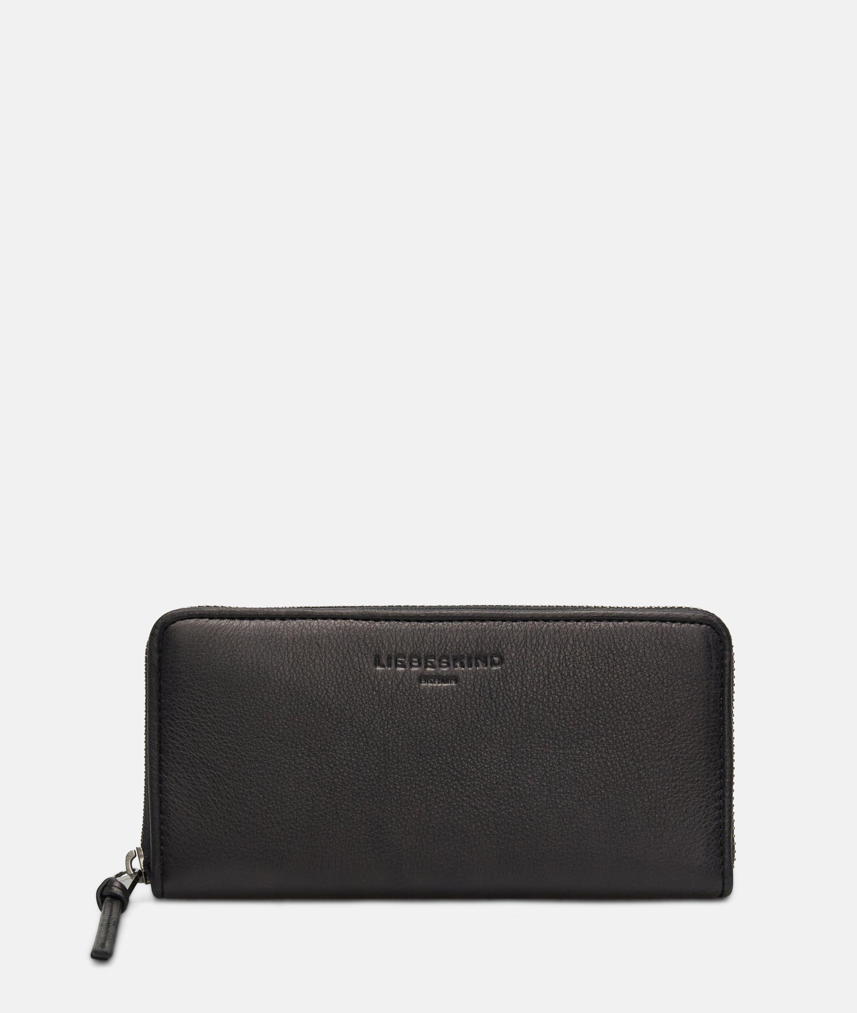 Wallet in black & blue