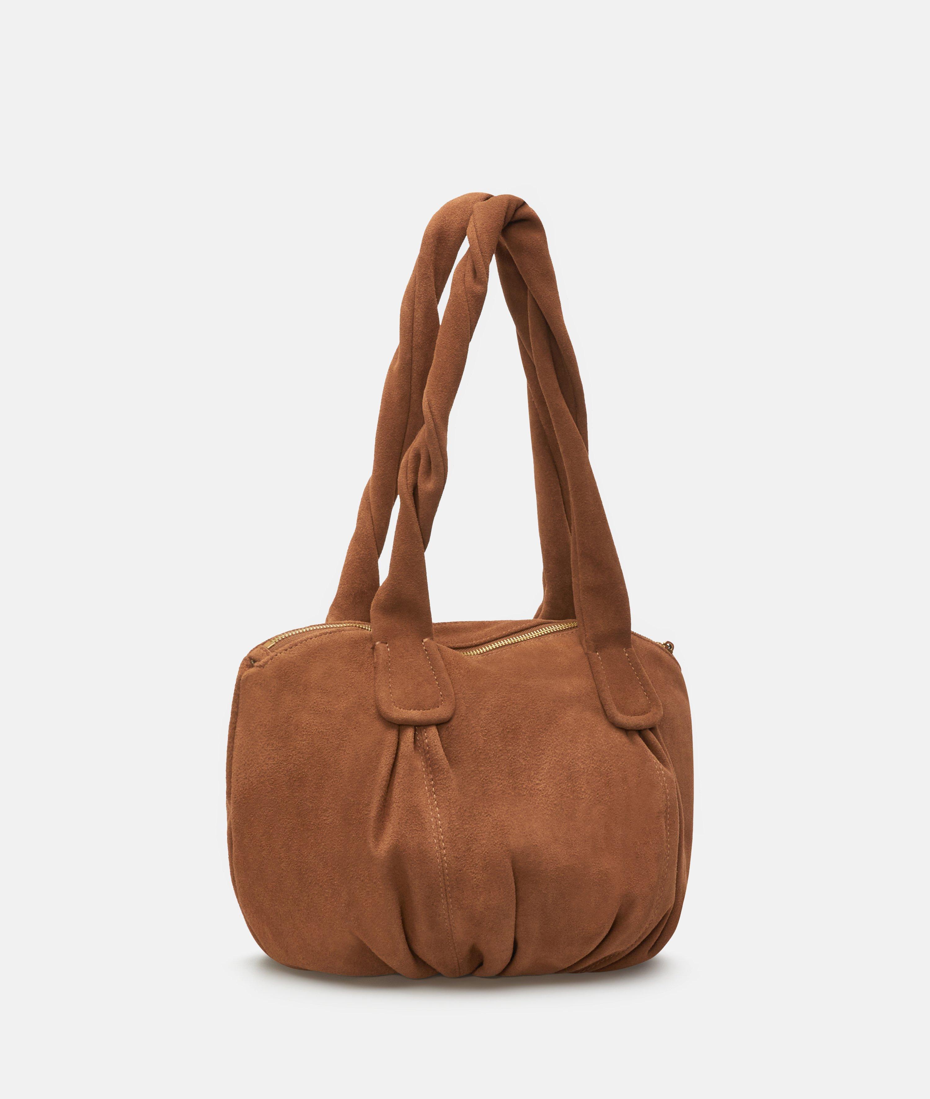 Shopper in brown & yellow