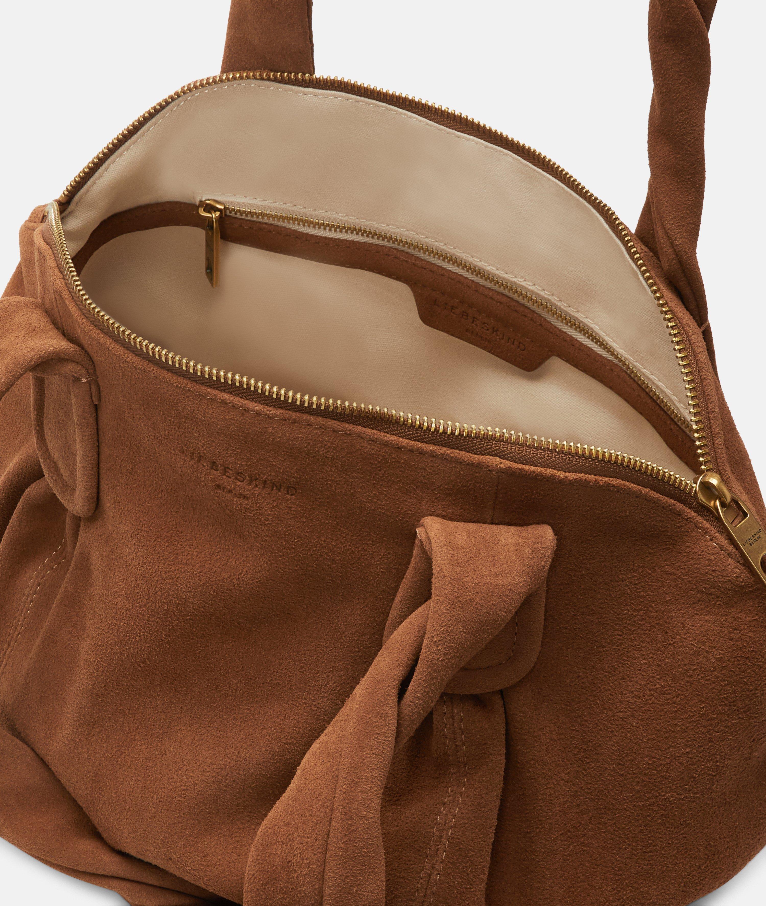 Shopper in brown & yellow