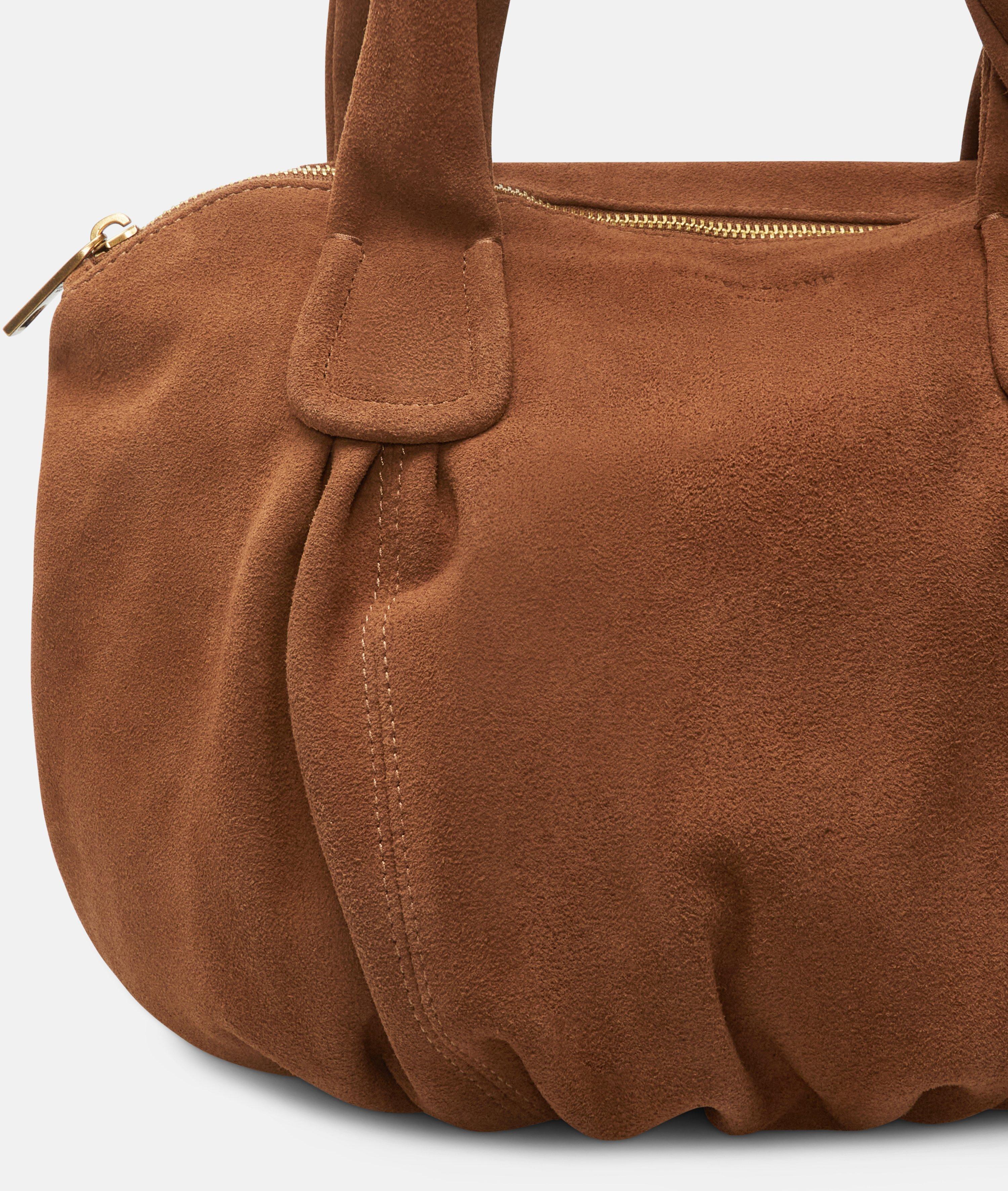 Shopper in brown & yellow