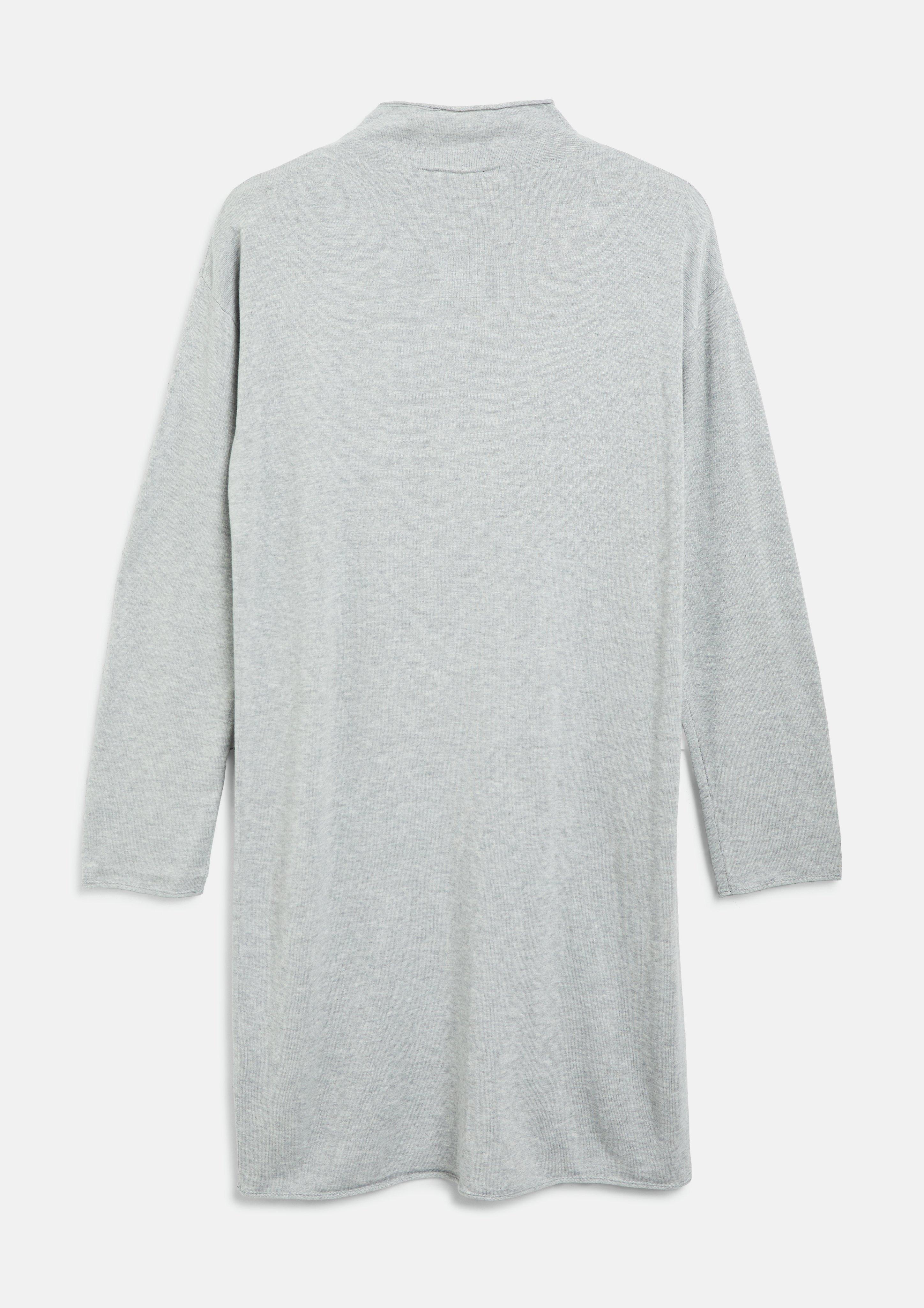 Damen Feinstrick-Kleid aus Viskosemix mit Rollsaum in grau von s.Oliver