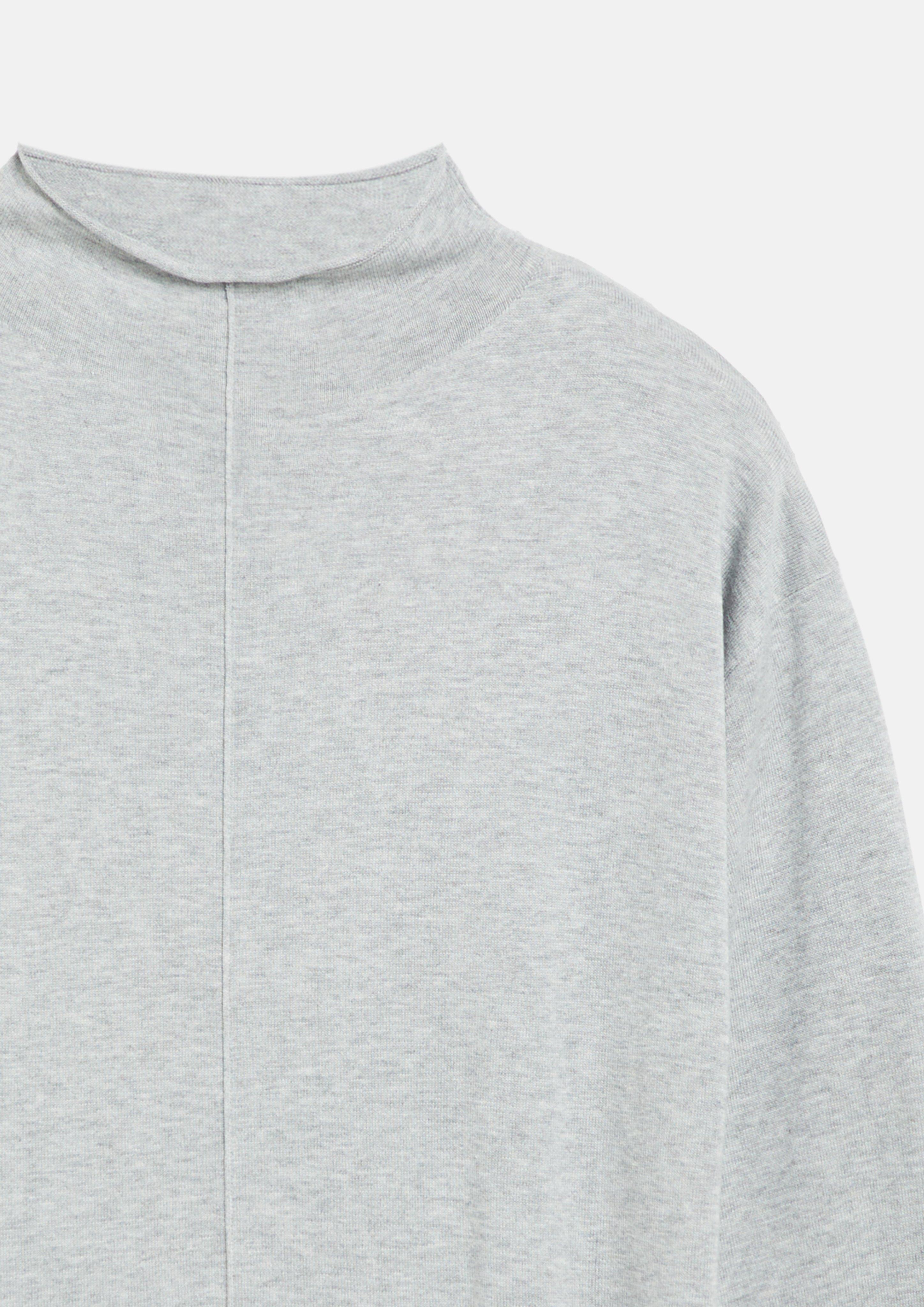 Femmes Robe en maille fine en mélange de viscose avec ourlet roulé en gris de s.Oliver