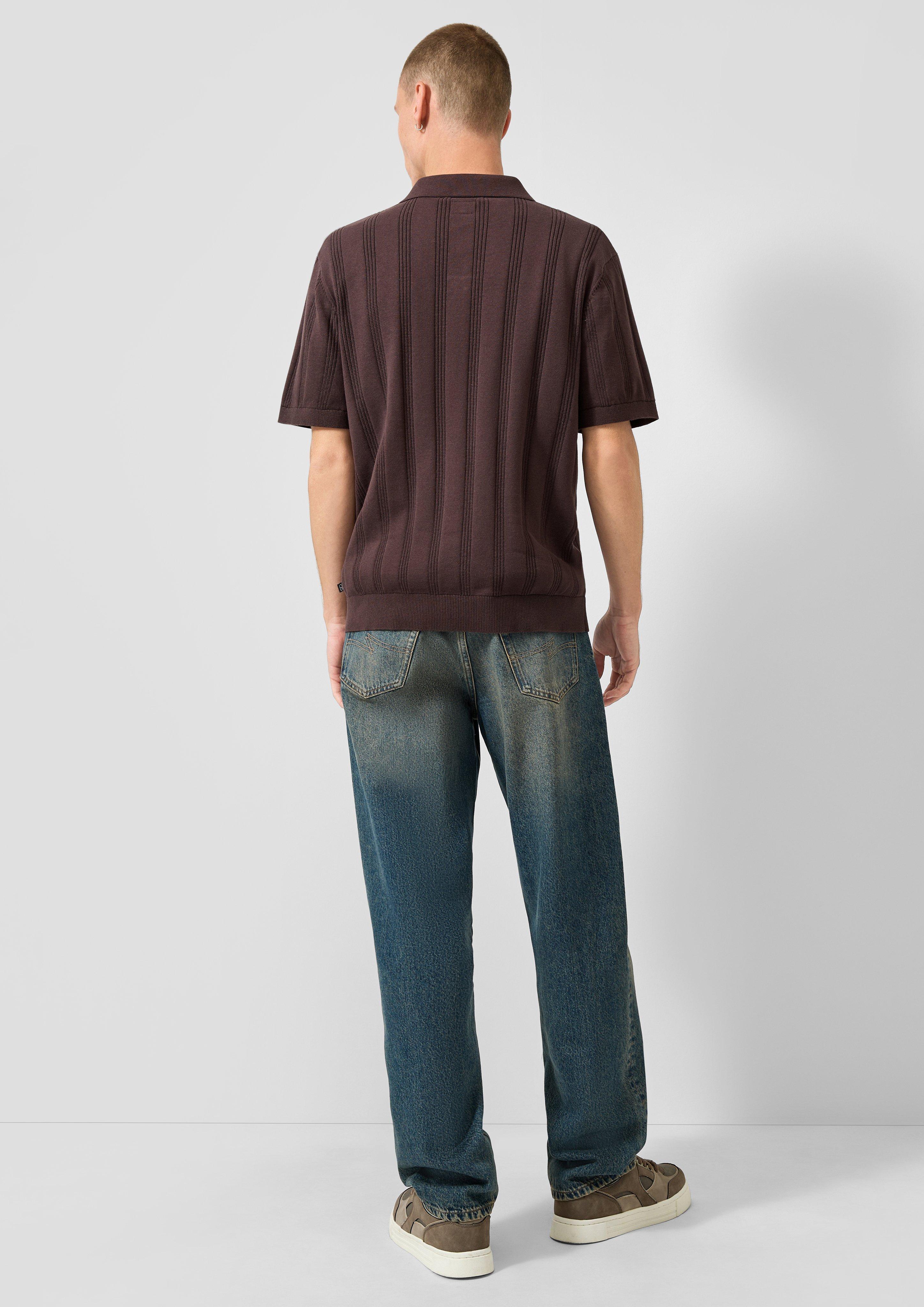 Hommes Polo en brun de QS