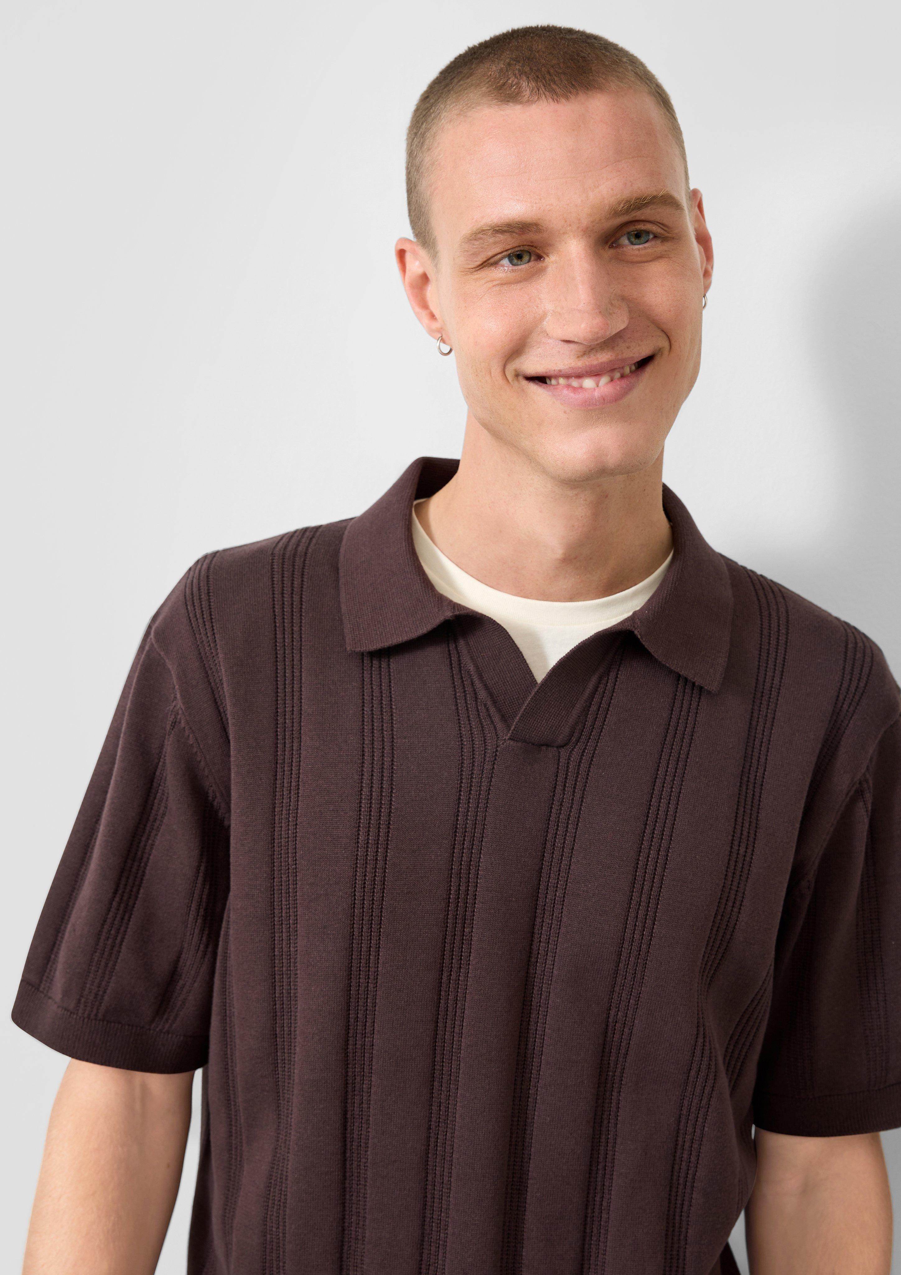 Hommes Polo en brun de QS