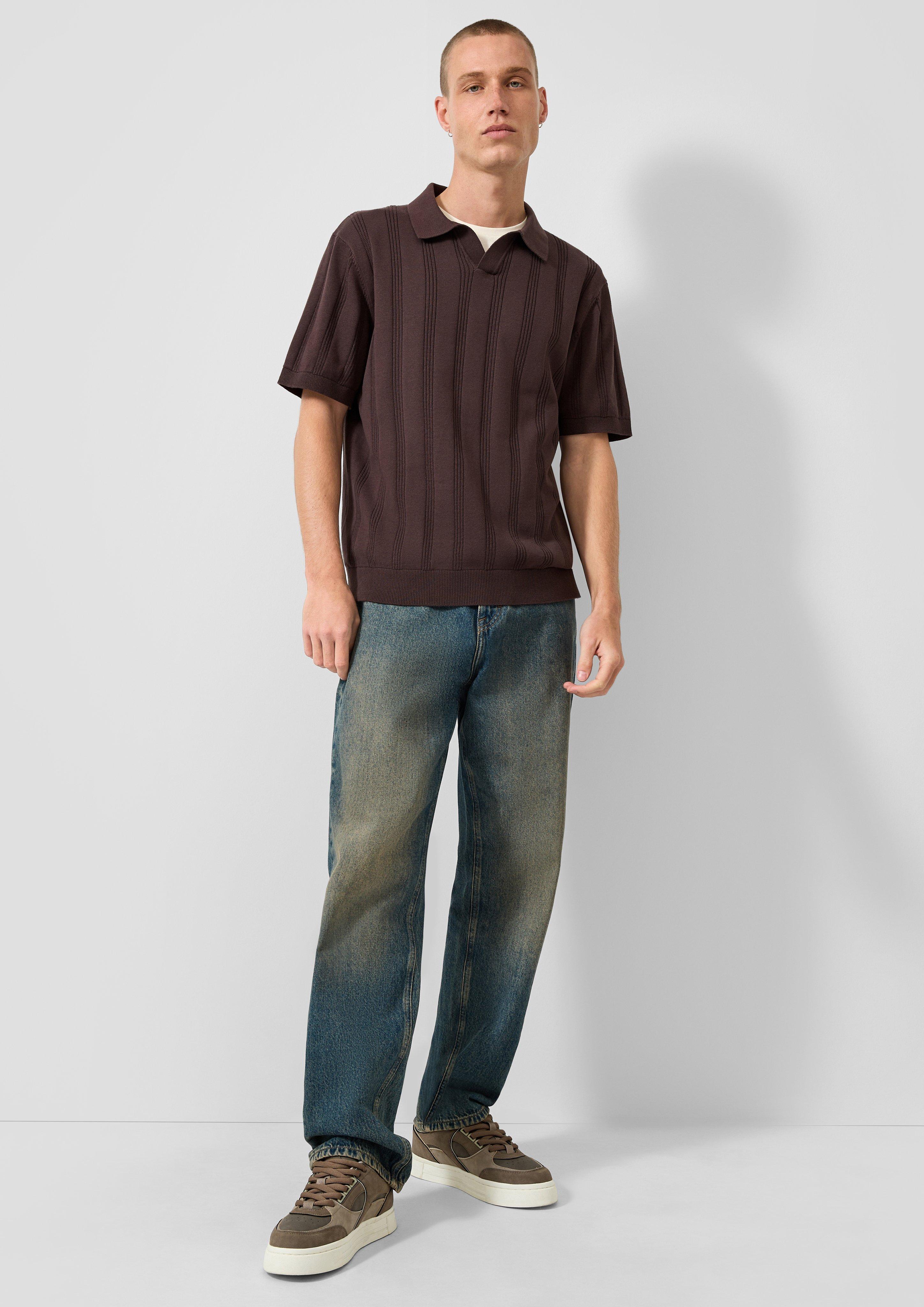 Hommes Polo en brun de QS