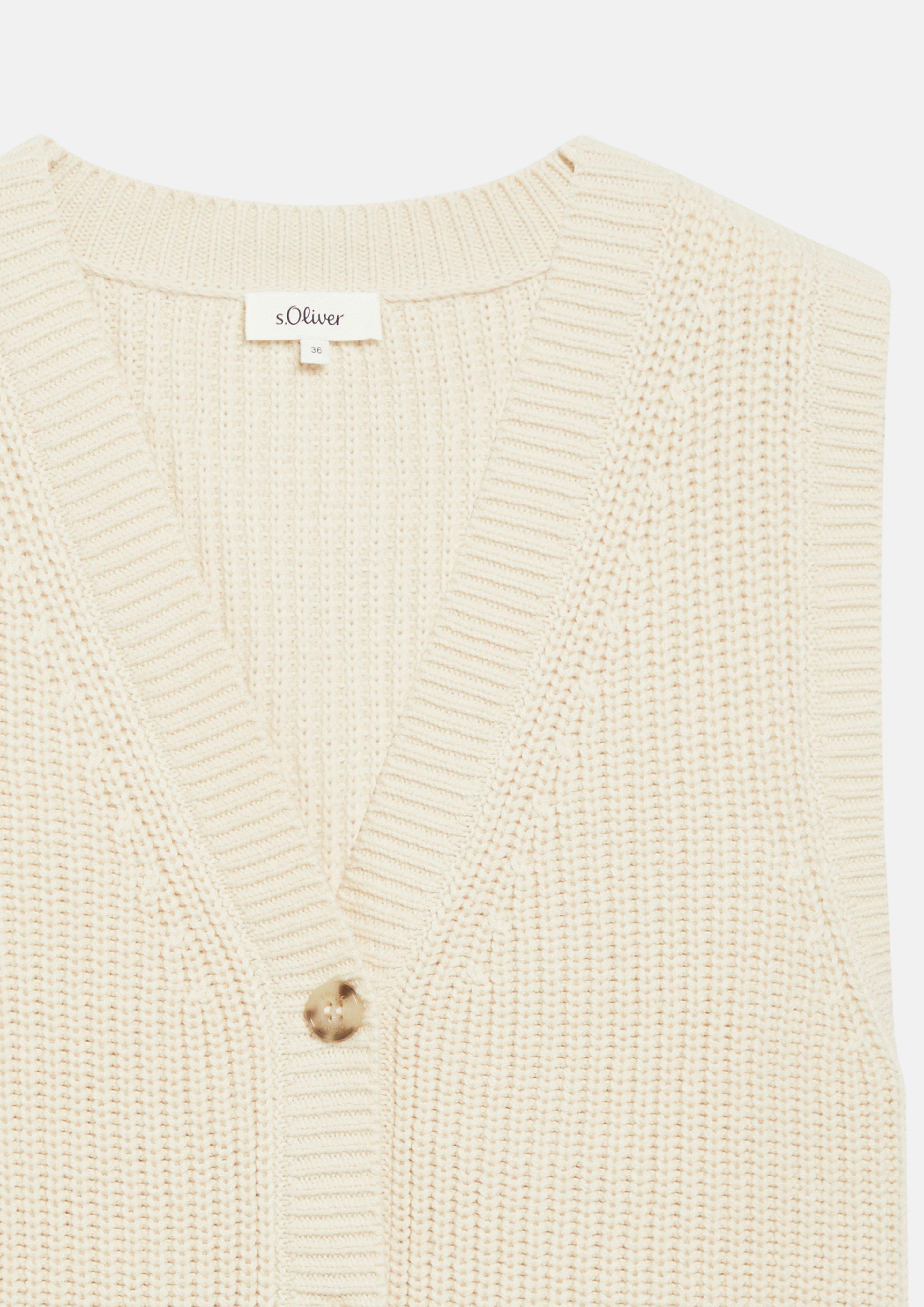 Damen Strickjacke in creme von s.Oliver