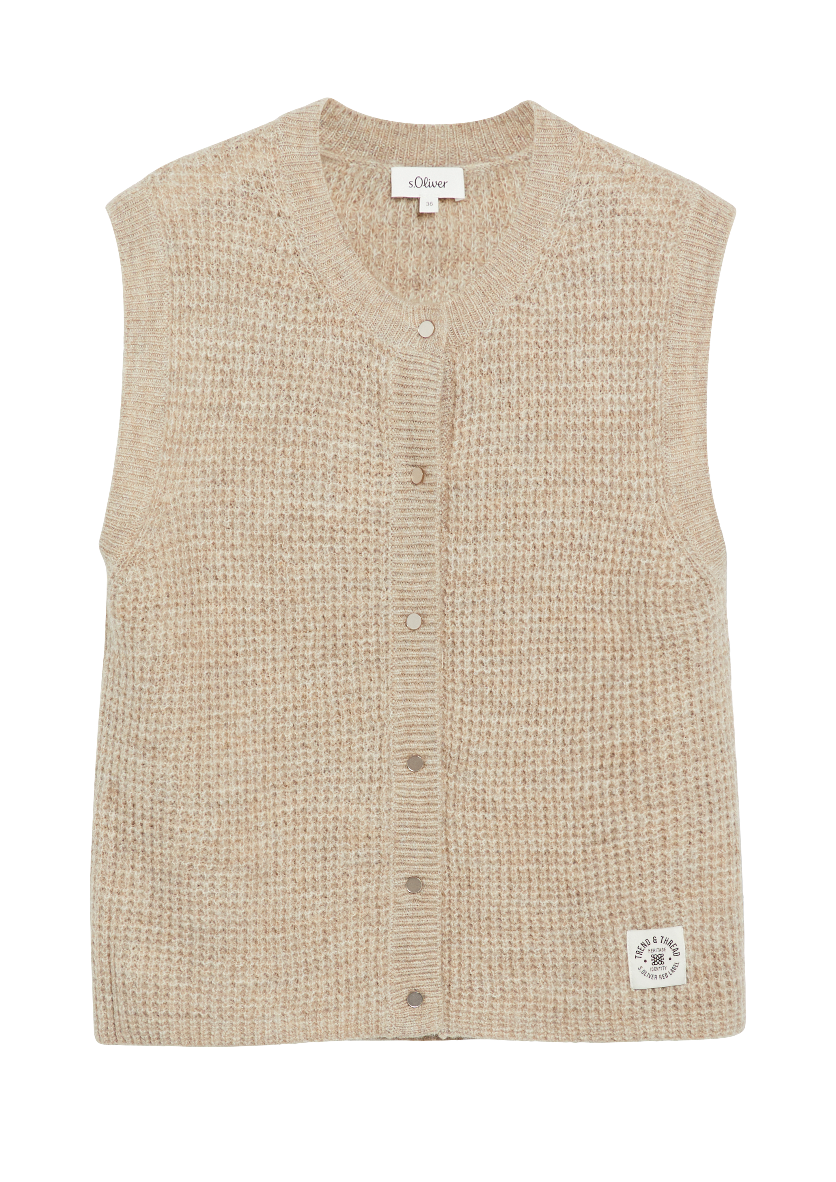 Gebreid vest van alpacamix