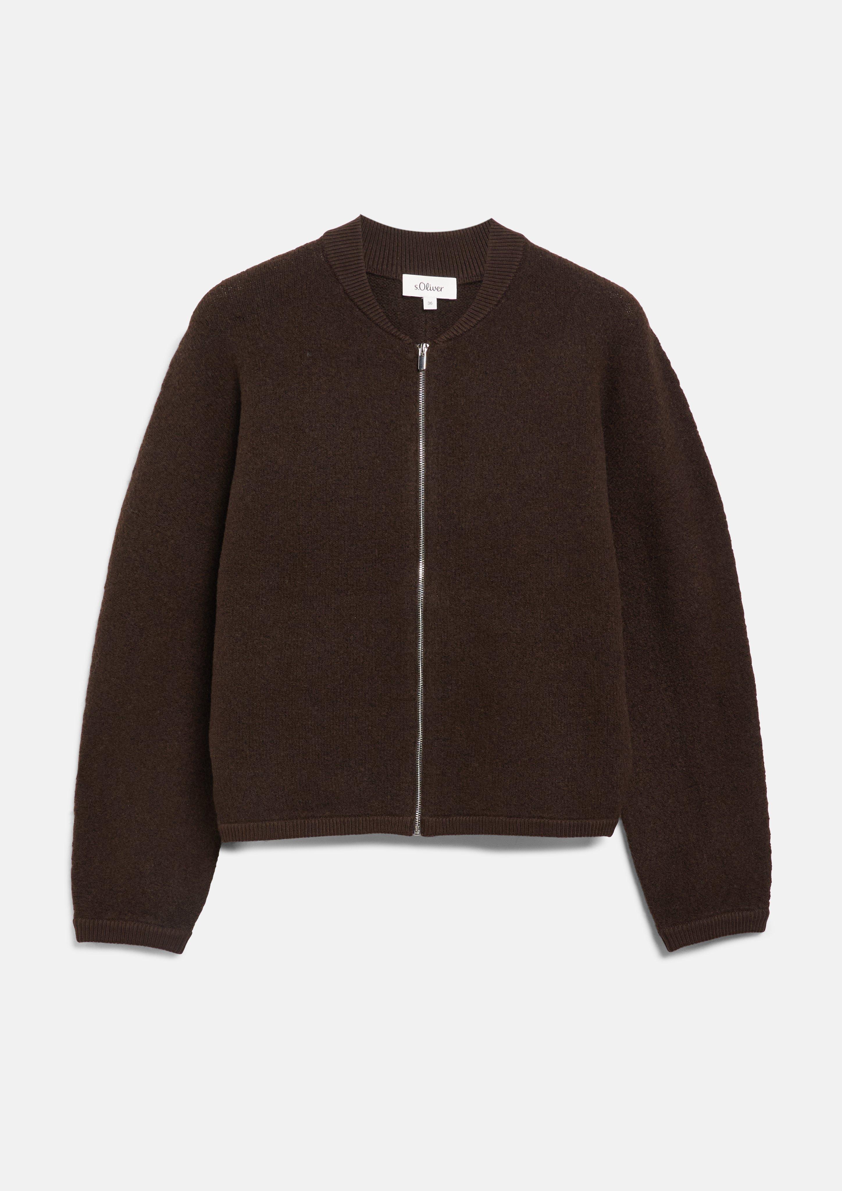 Femmes Veste en tricot en brun de s.Oliver