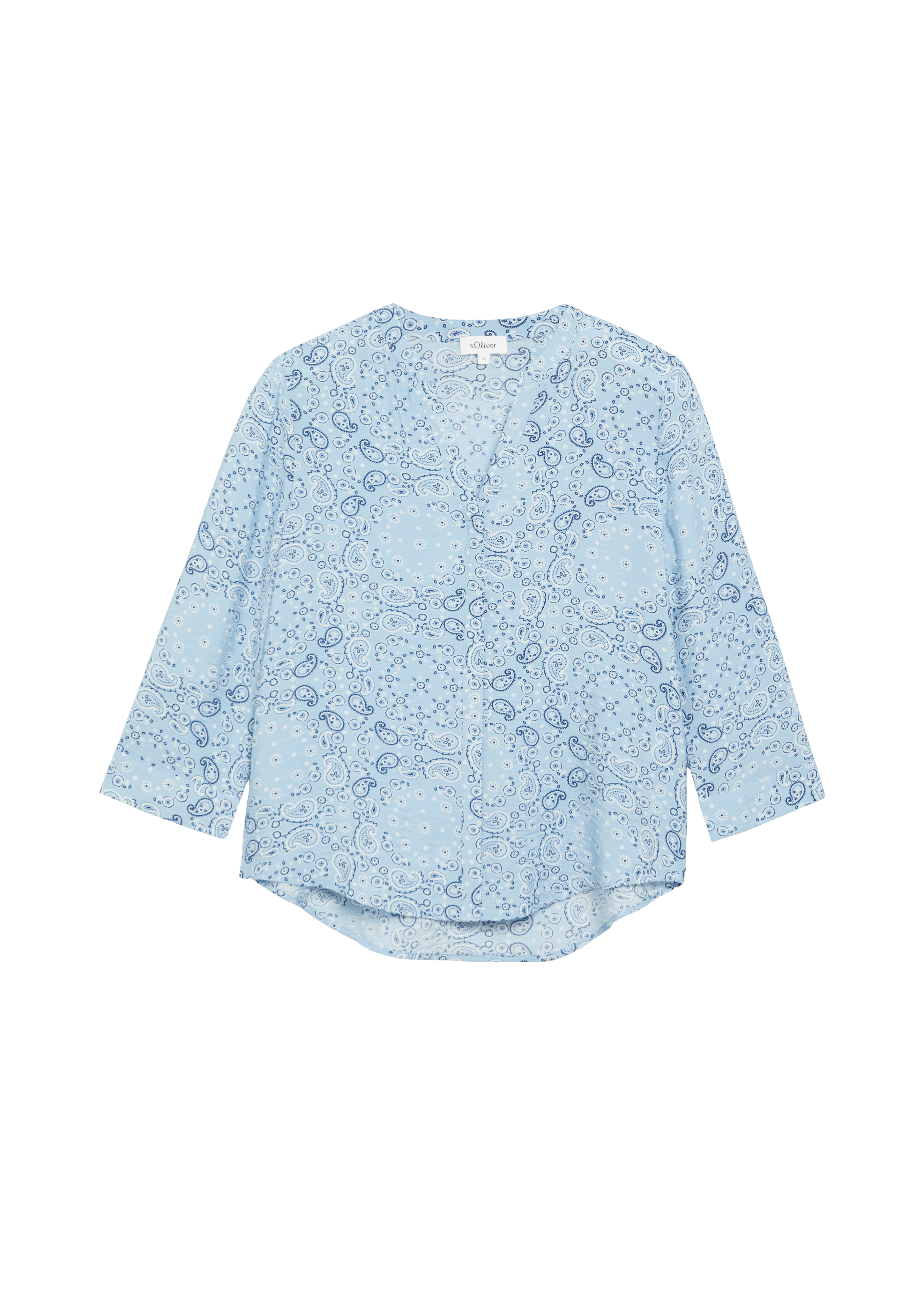 Strukturierte Viskosemix-Bluse
