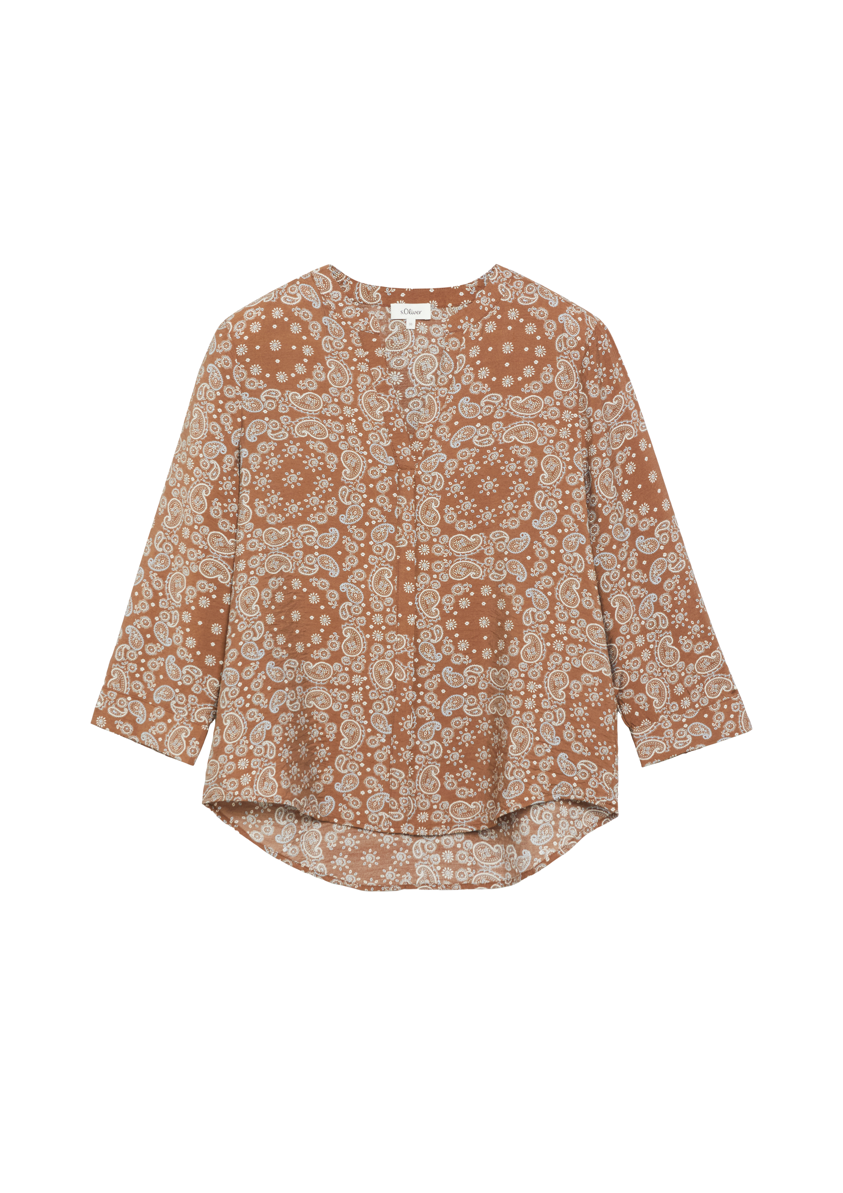 Gestructureerde blouse van een viscose-mix