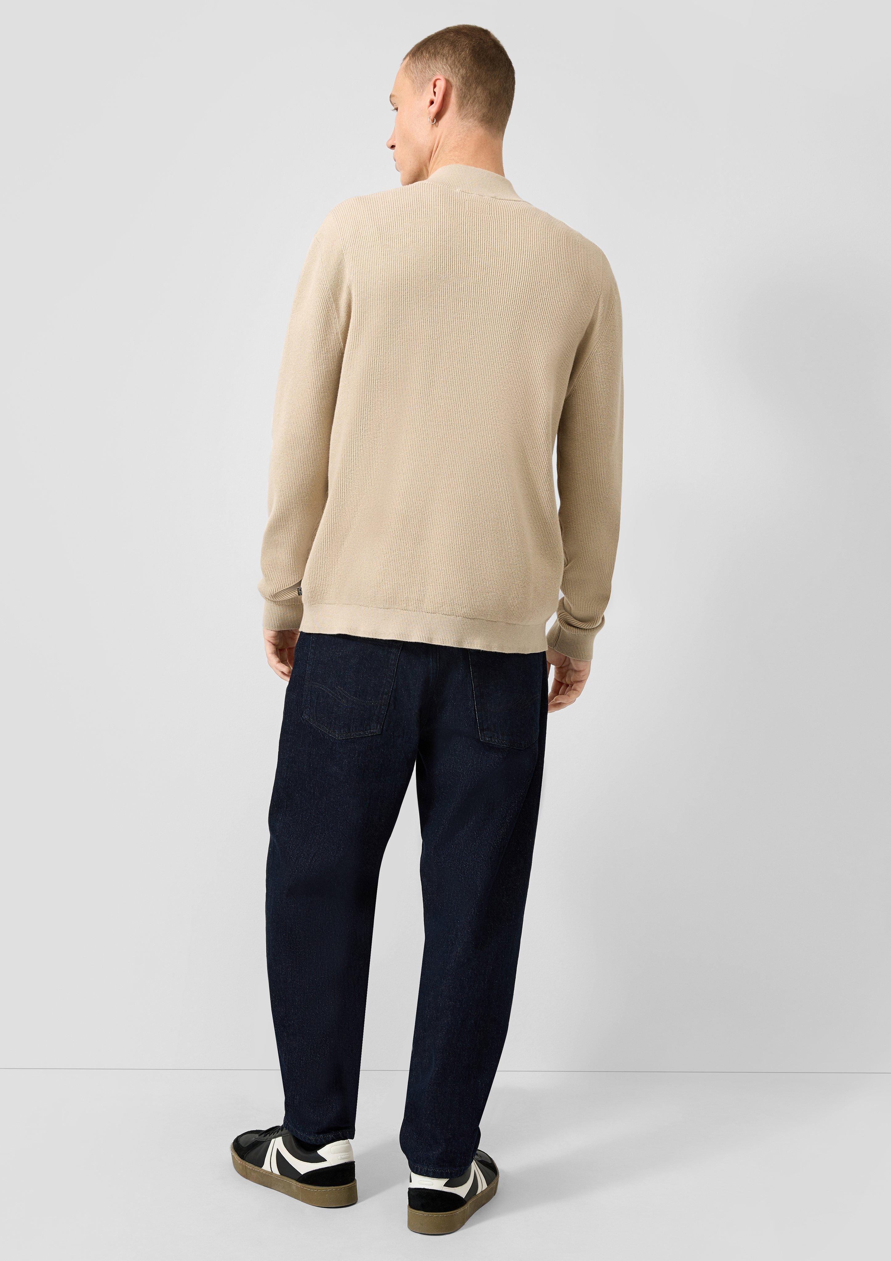 Hommes Pull en tricot en beige de QS