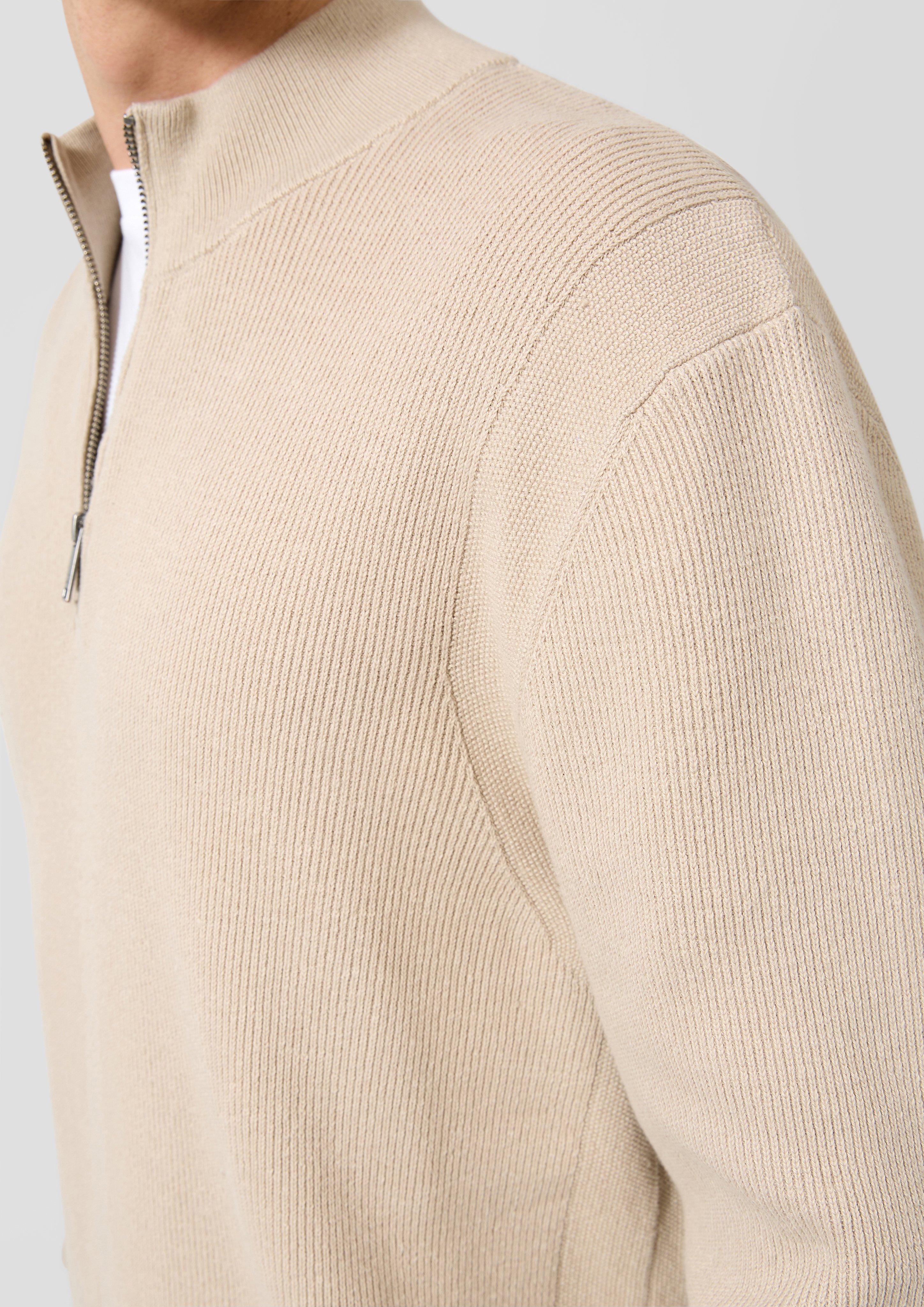 Hommes Pull en tricot en beige de QS