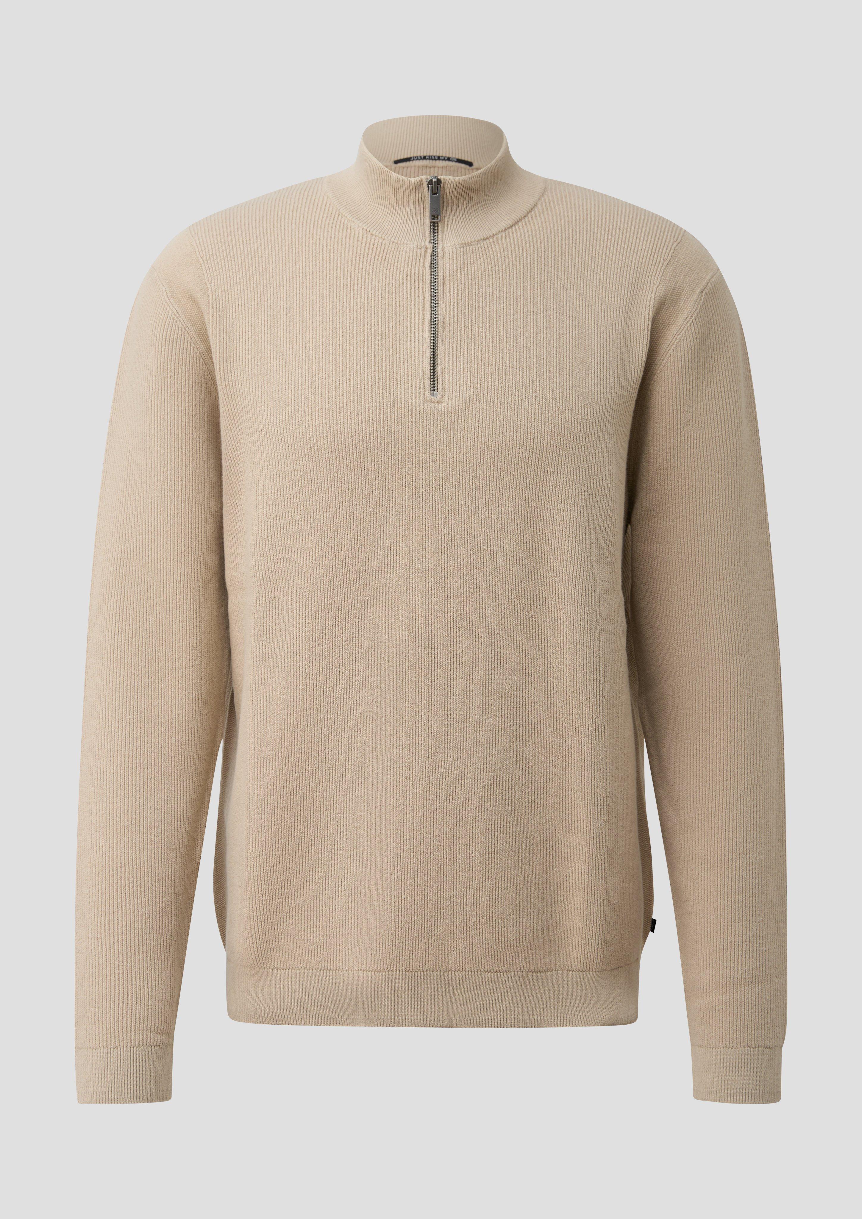 Hommes Pull en tricot en beige de QS