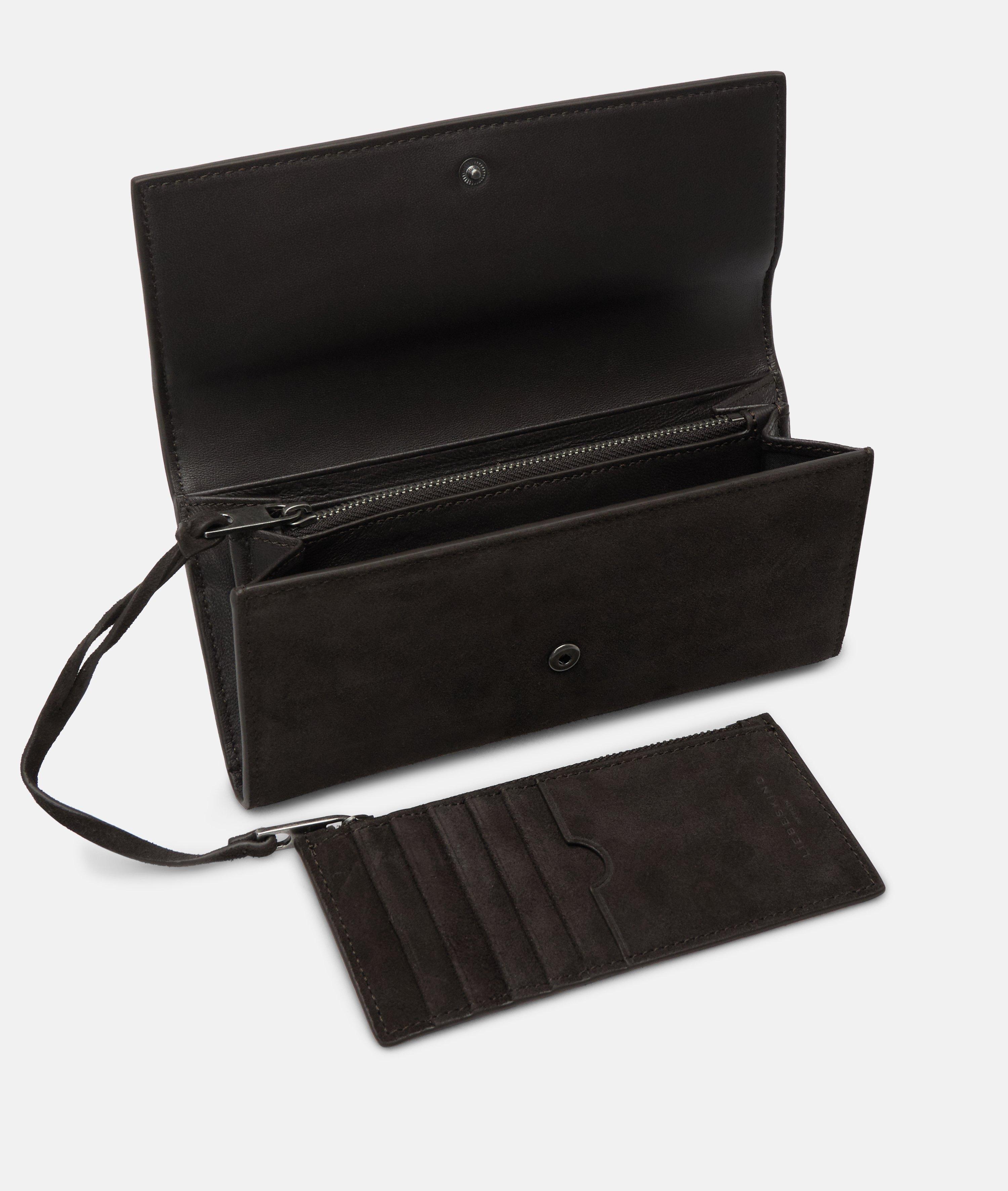 Femmes Grand portefeuille avec porte-cartes séparé en brun de Liebeskind Berlin