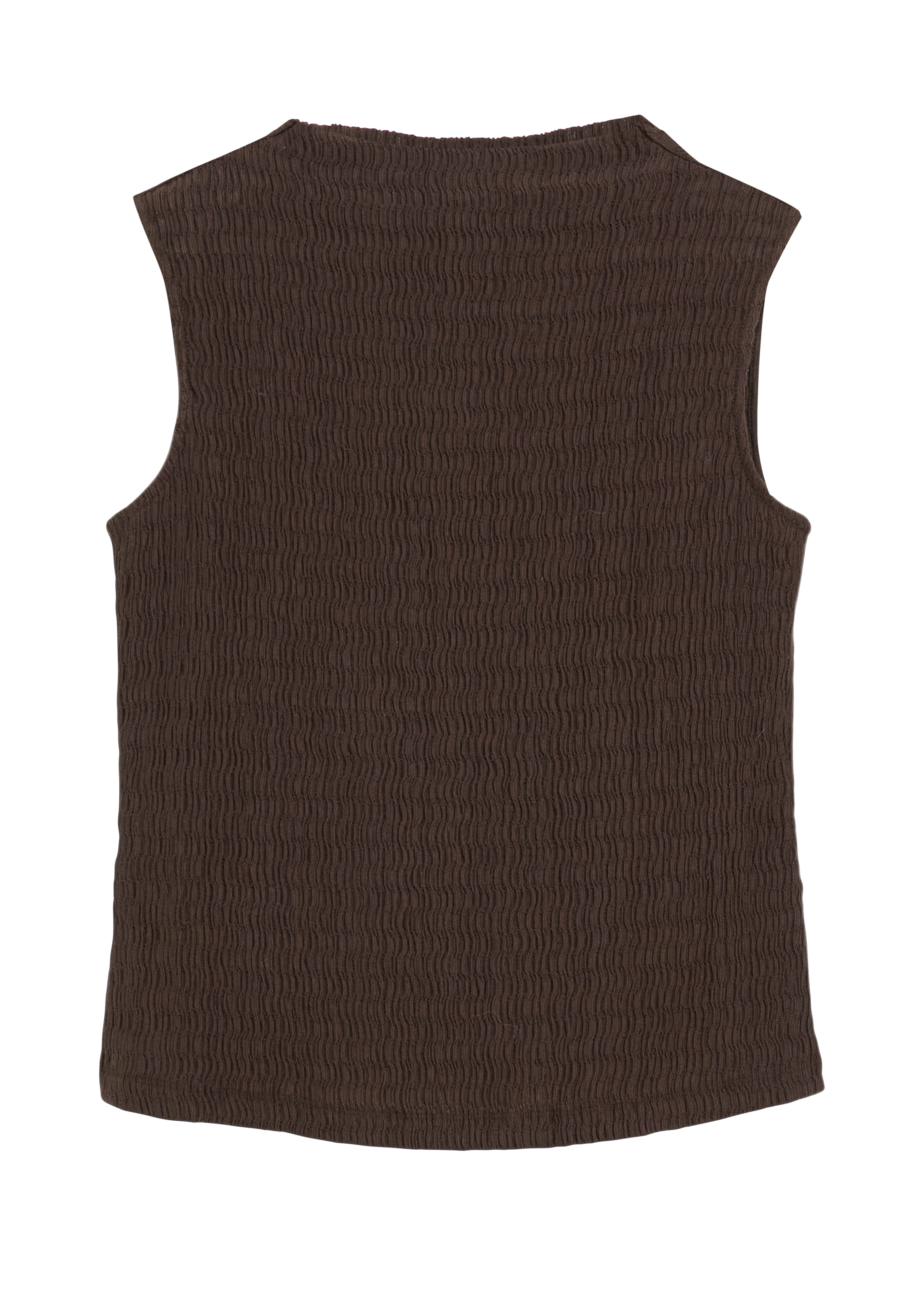 Gestructureerde top met lichte mockneck
