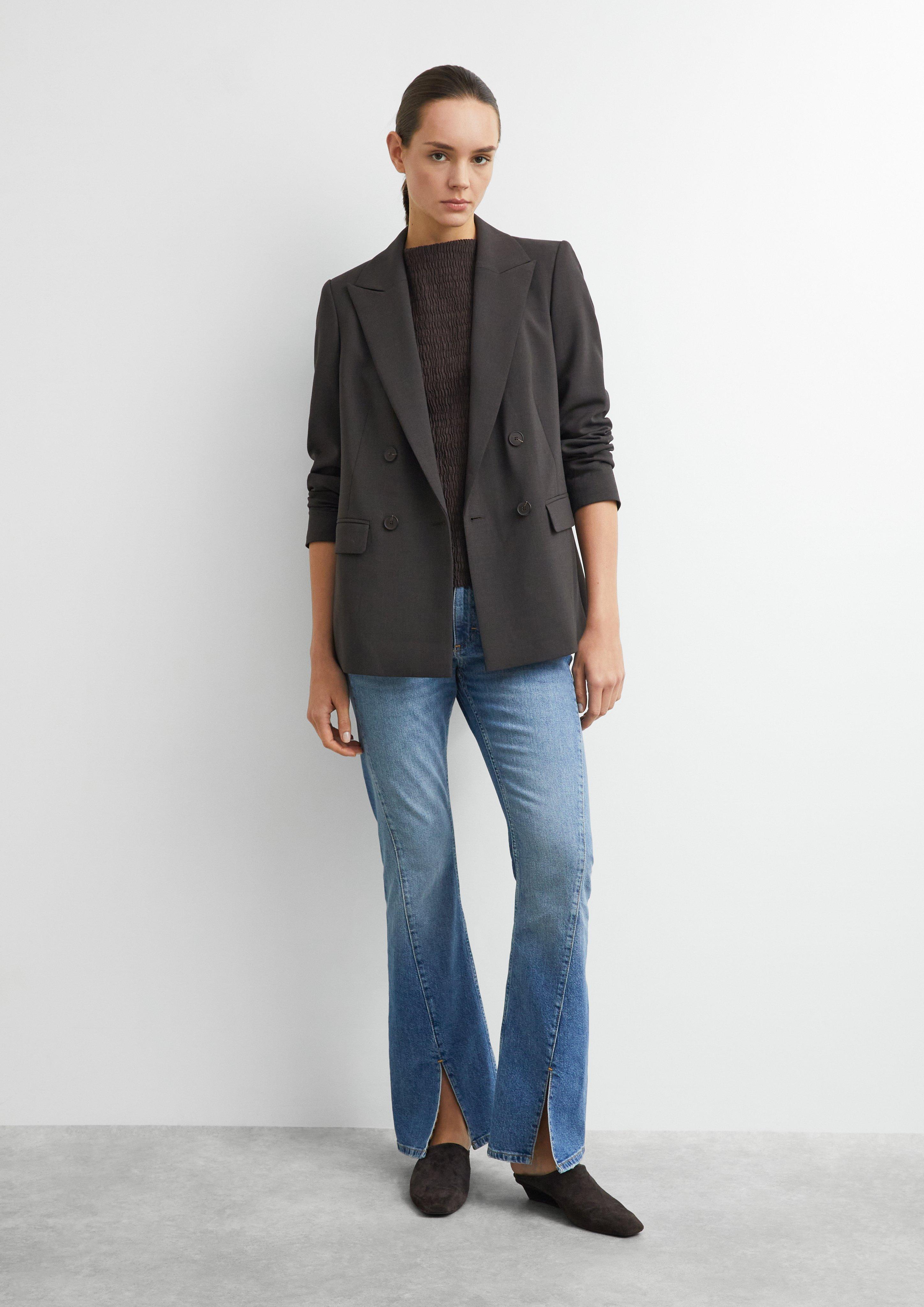 T-Shirt in brown by COMMA