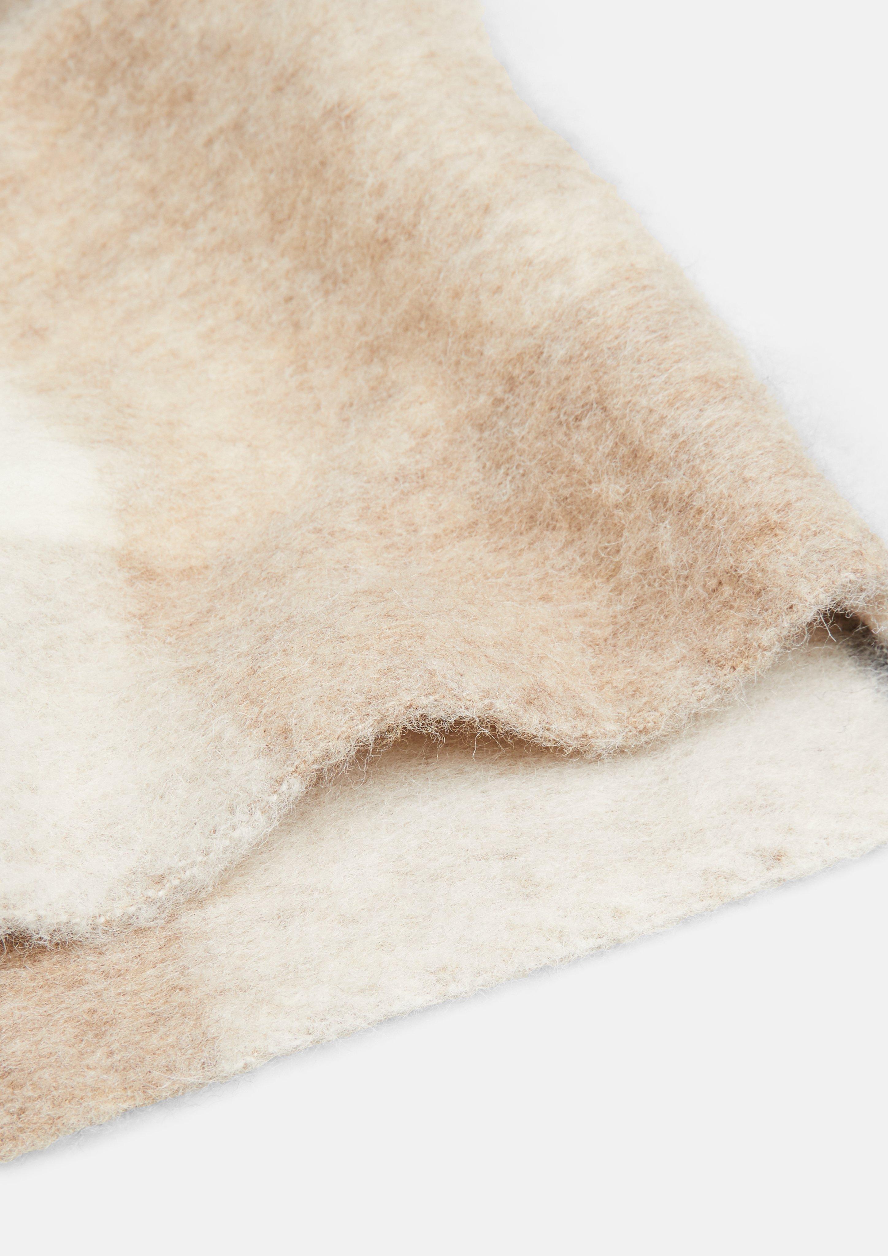 Damen Tuch mit Karomuster und Fransen in olive von s.Oliver