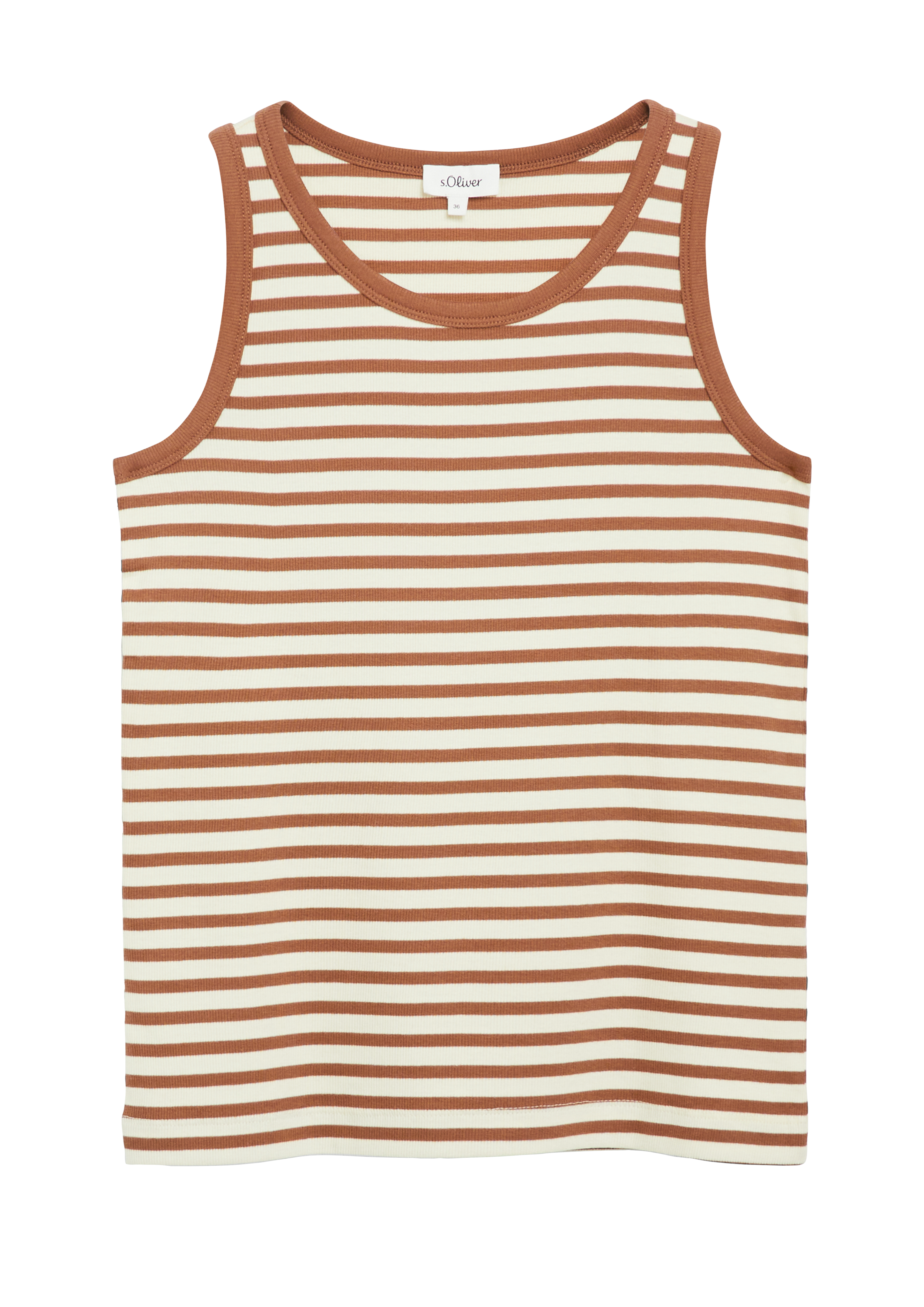 s.Oliver Geripptes Tanktop Im Slim Fit