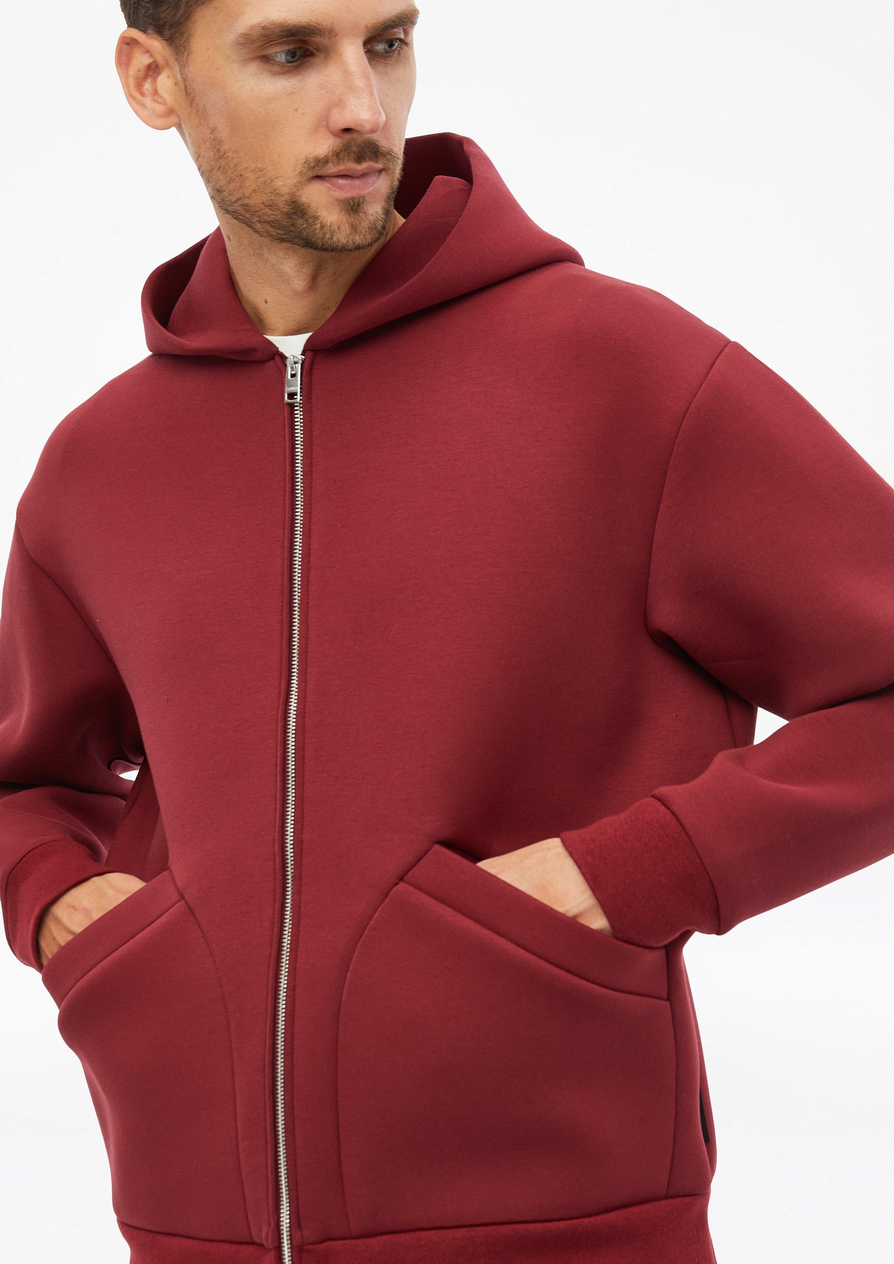 Herren Lässige Scuba-Jacke mit Kapuze in rot von s.Oliver