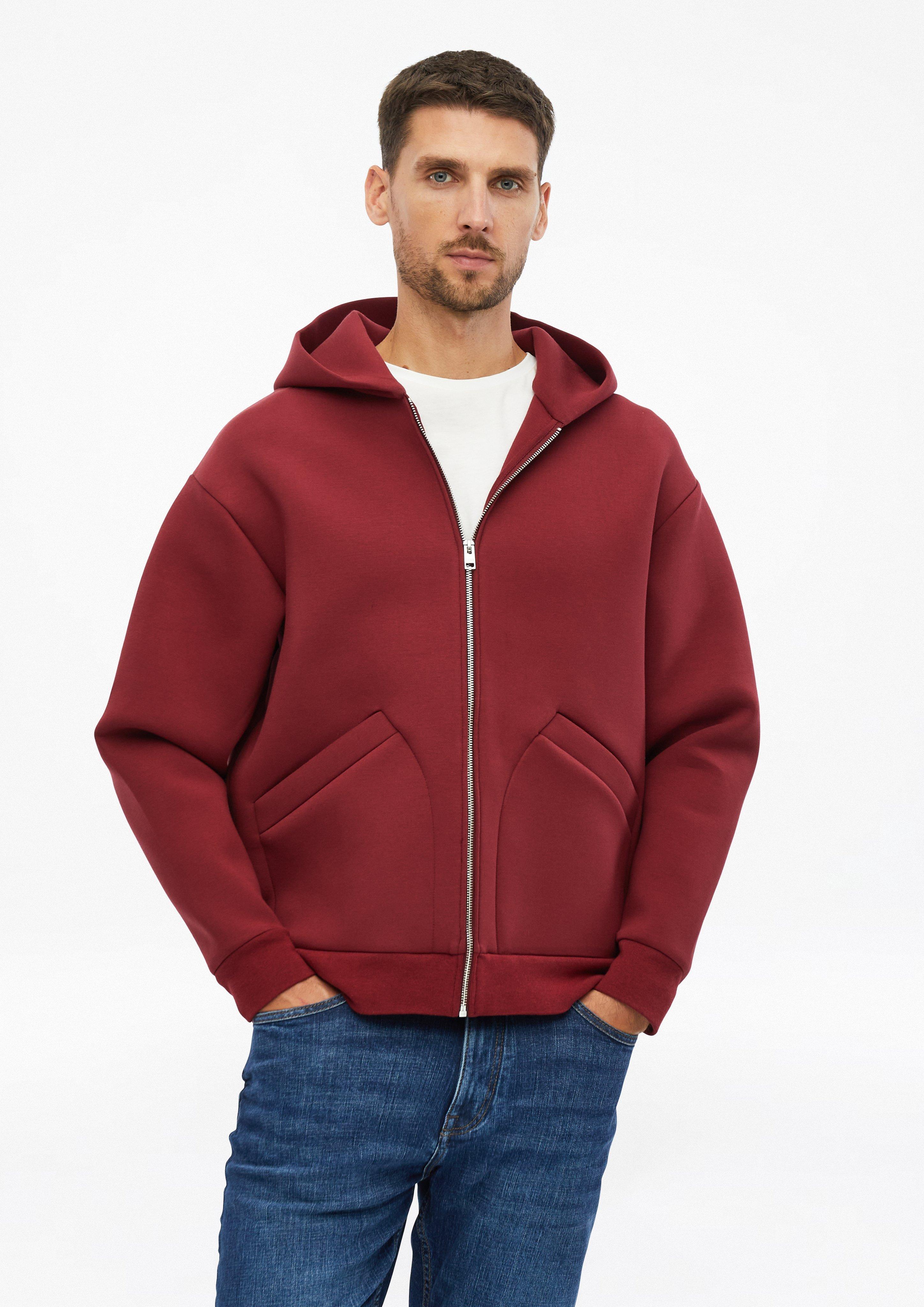 Herren Lässige Scuba-Jacke mit Kapuze in rot von s.Oliver