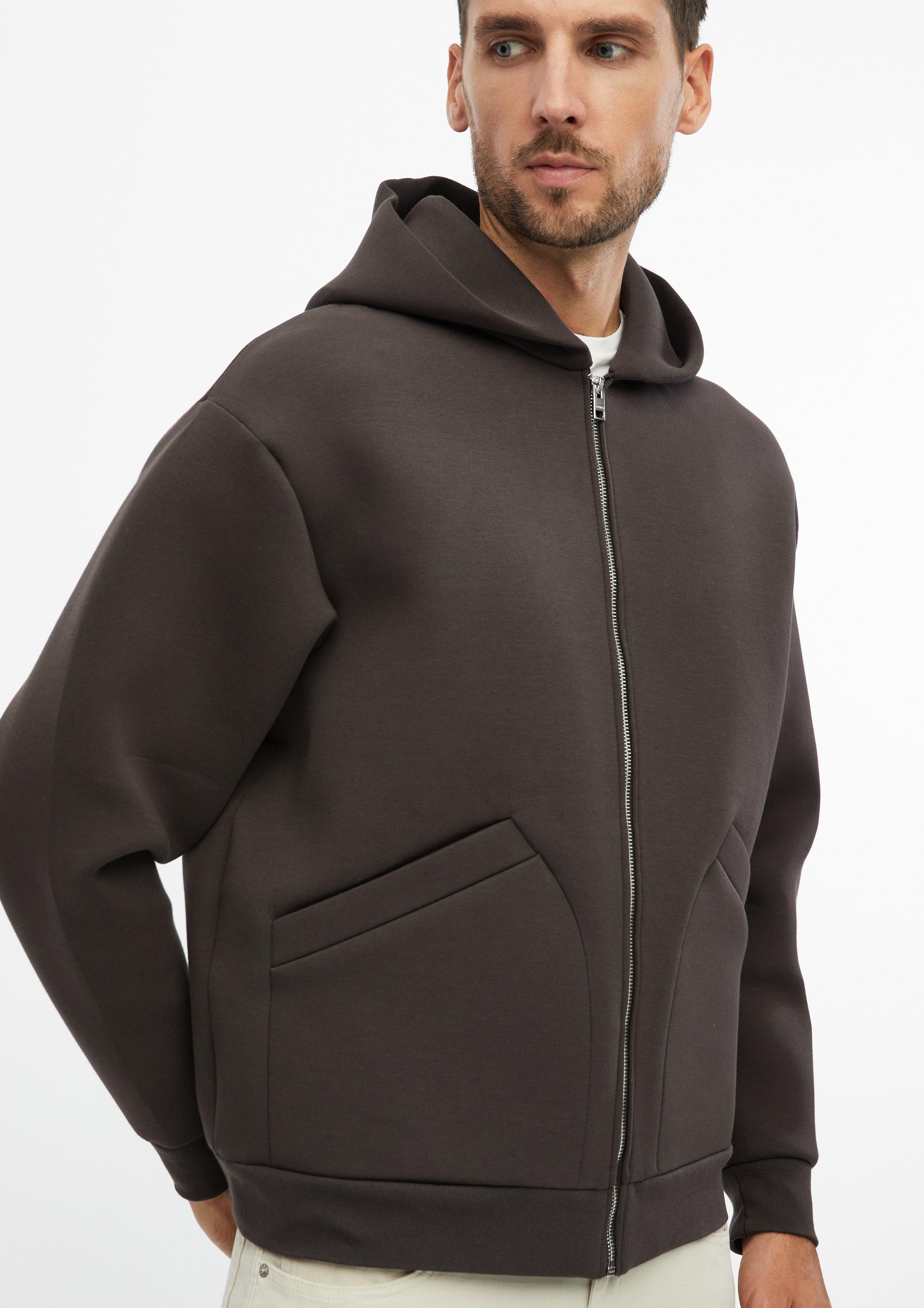 Herren Lässige Scuba-Jacke mit Kapuze in braun von s.Oliver