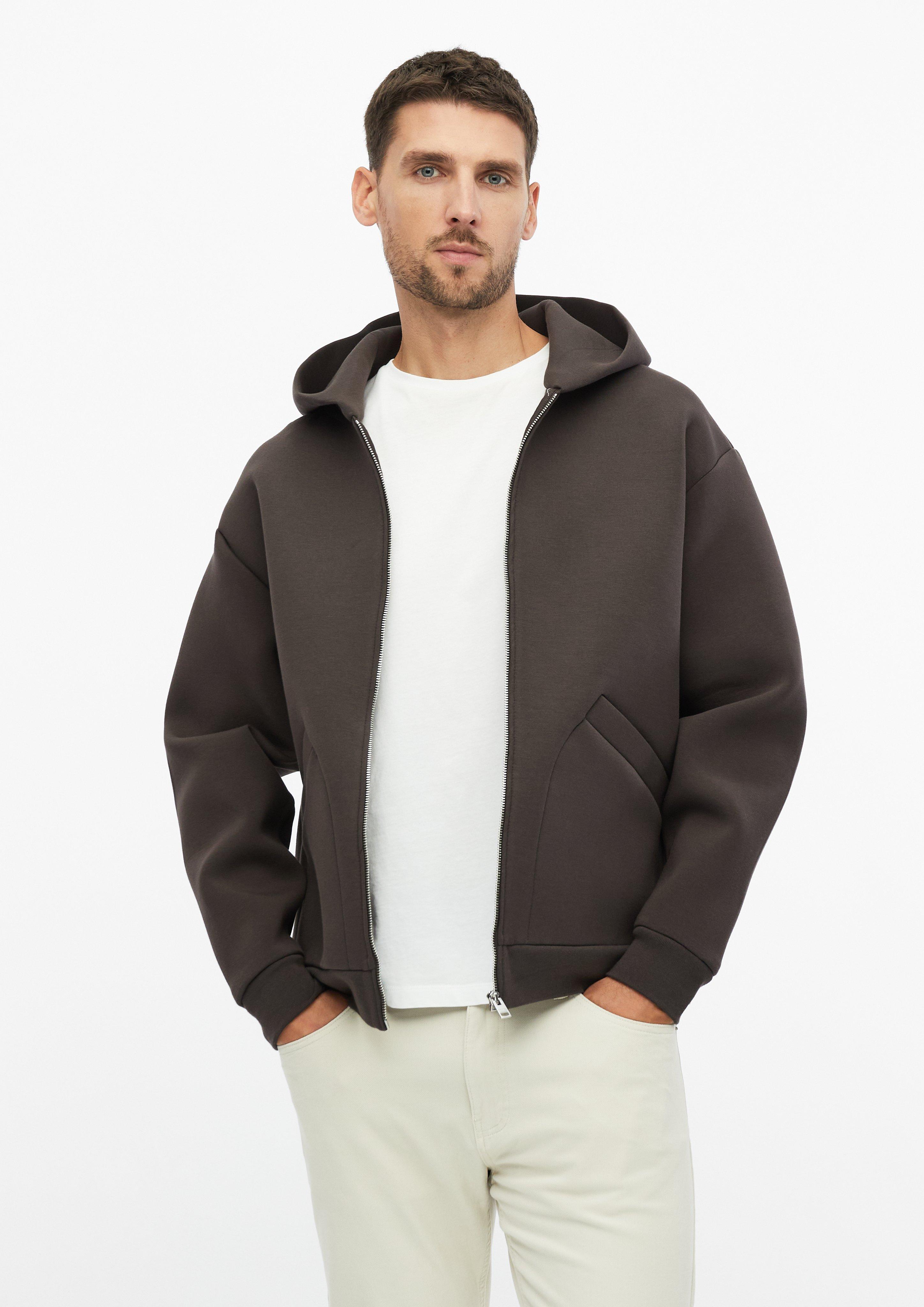 Herren Lässige Scuba-Jacke mit Kapuze in braun von s.Oliver