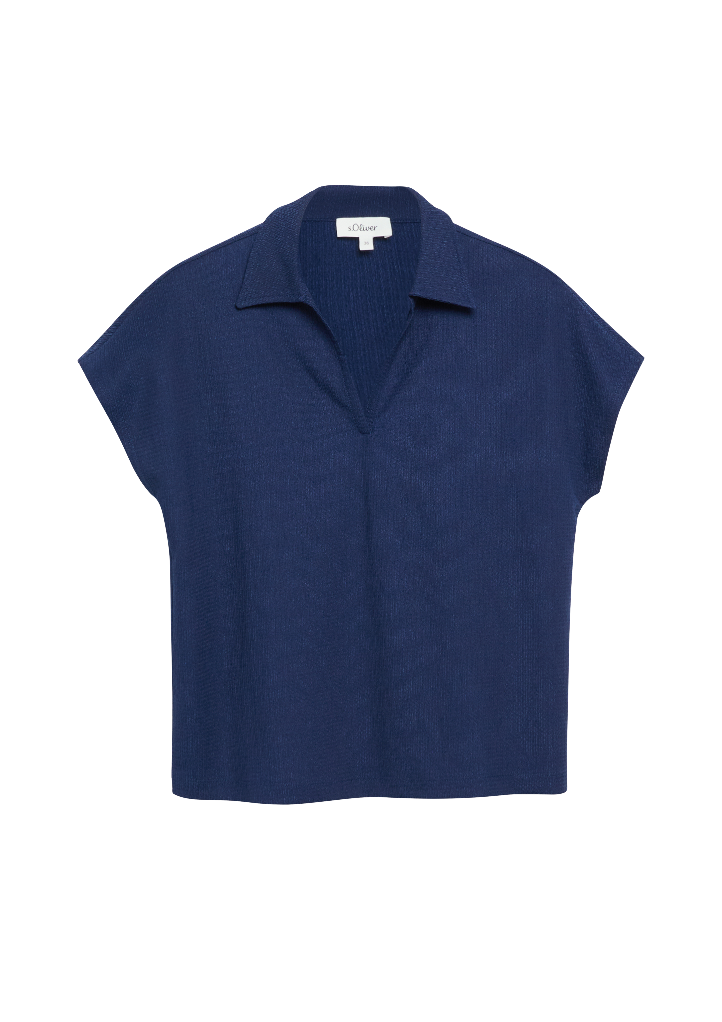 Gestructureerd jersey-poloshirt