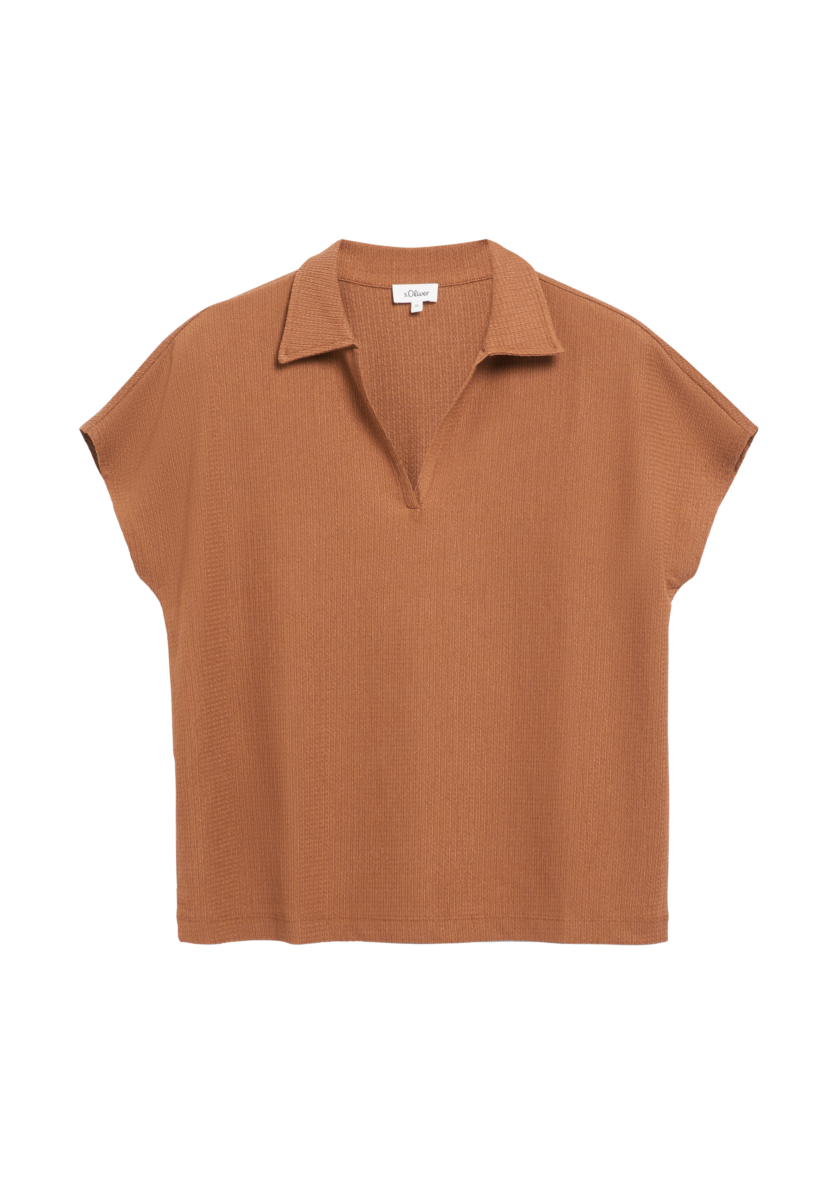 Gestructureerd jersey-poloshirt