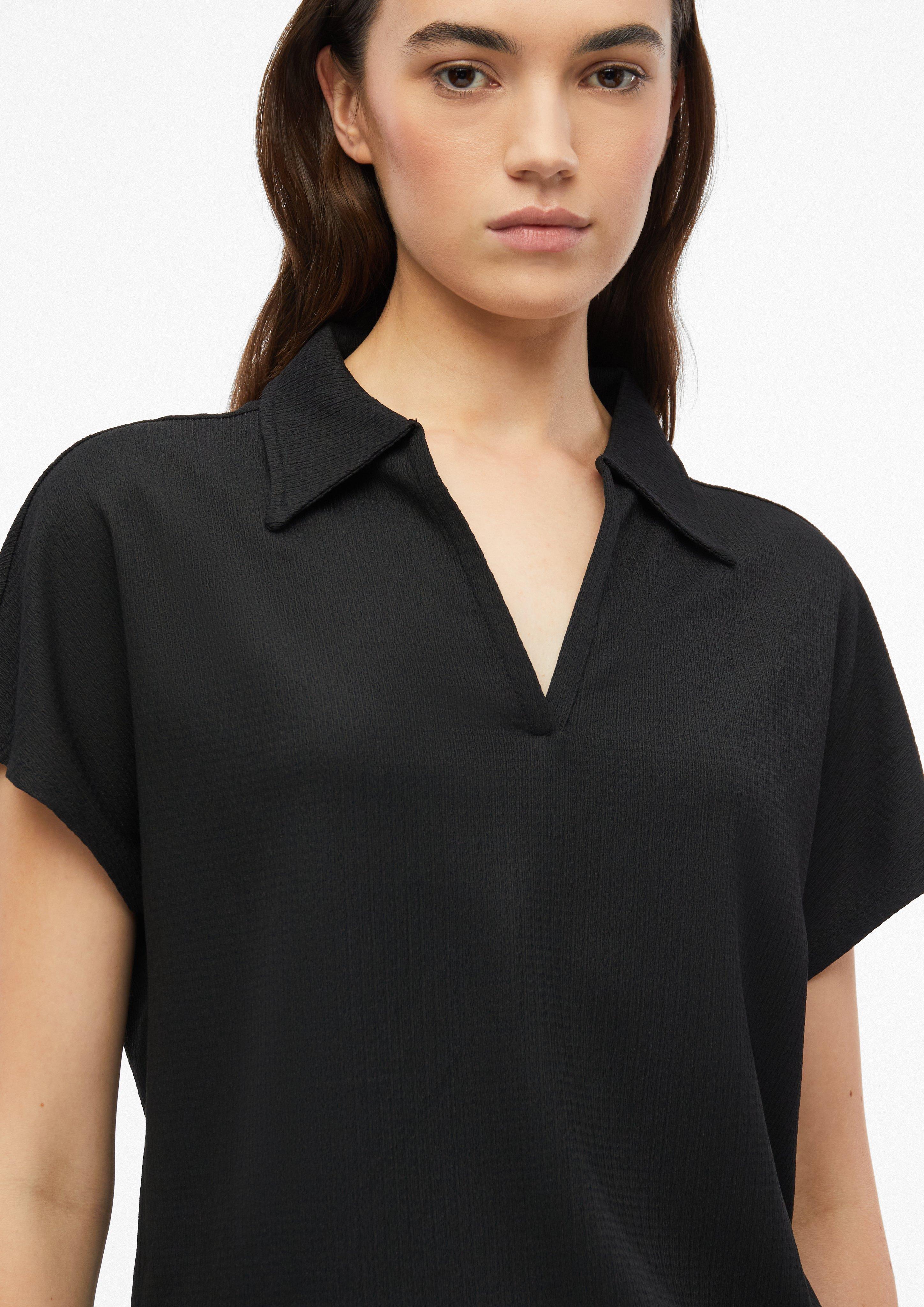 Dames Poloshirt in zwart van s.Oliver