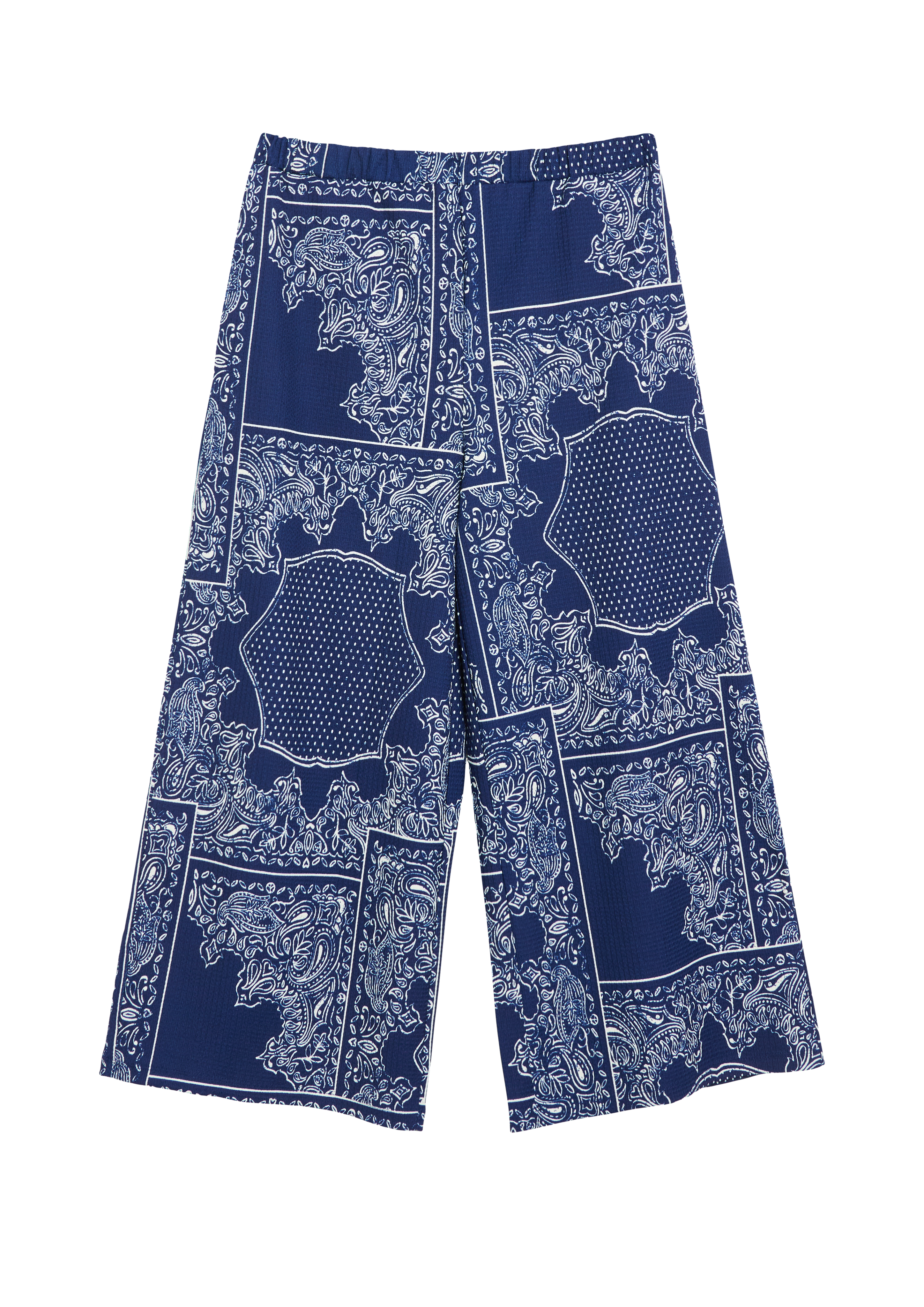 Gestructureerde culotte met elastische tailleband
