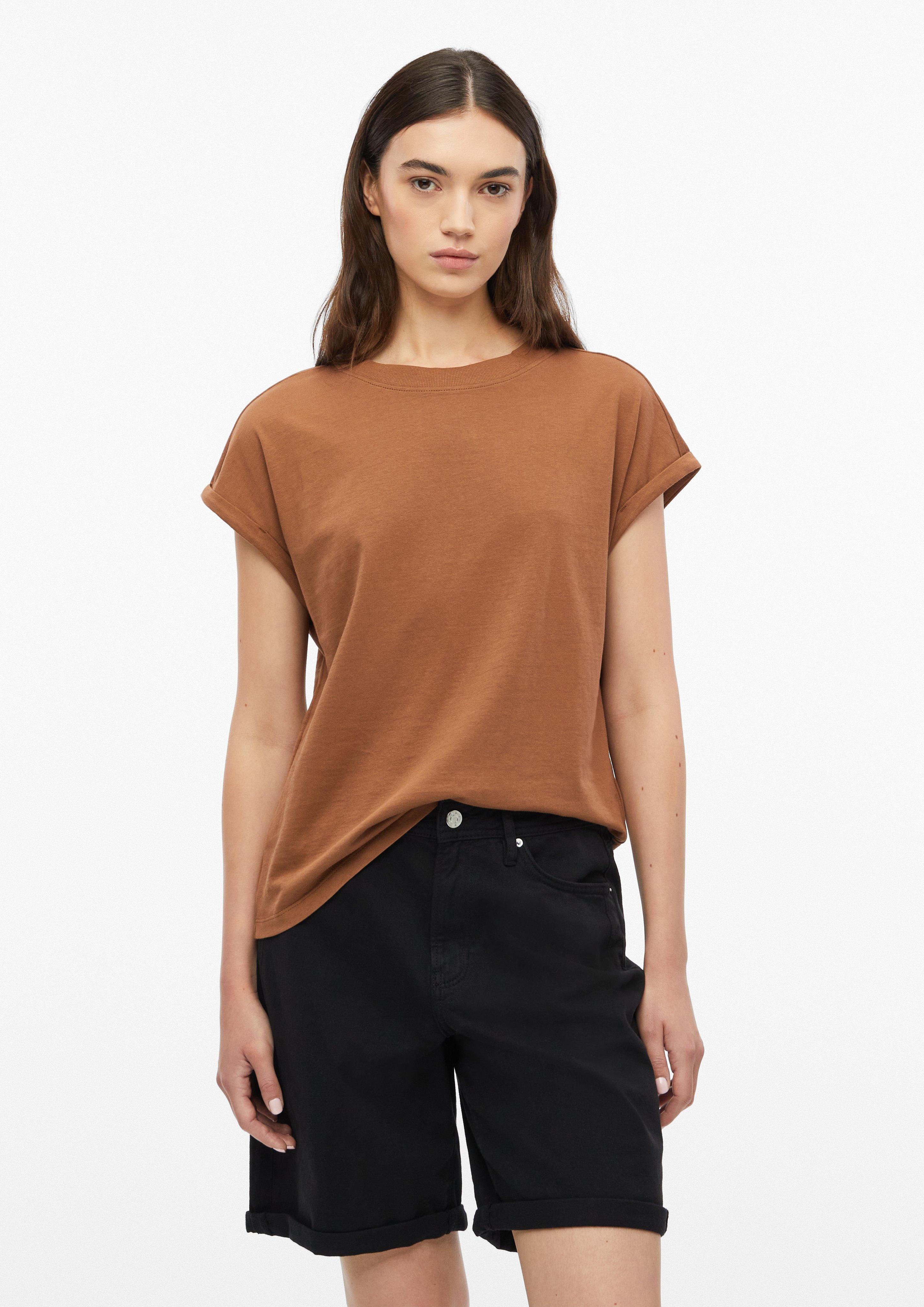 Women T-shirt with dropped shoulders and turned-up hem in  by s.Oliver