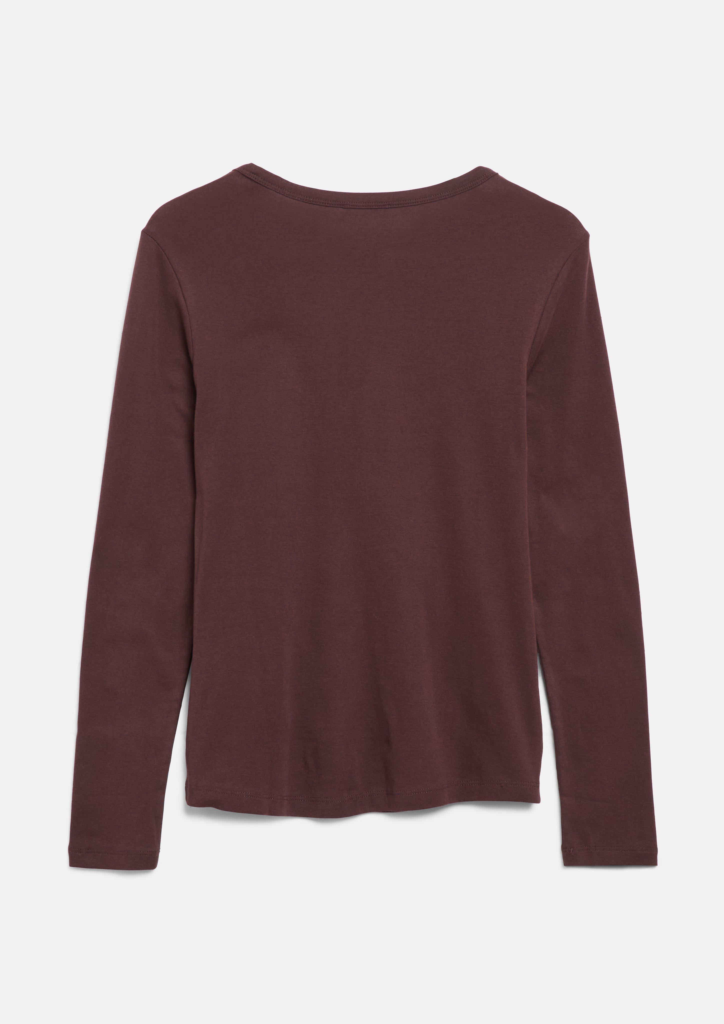 Femmes T-shirt à manches longues coupe ajustée en rouge de s.Oliver