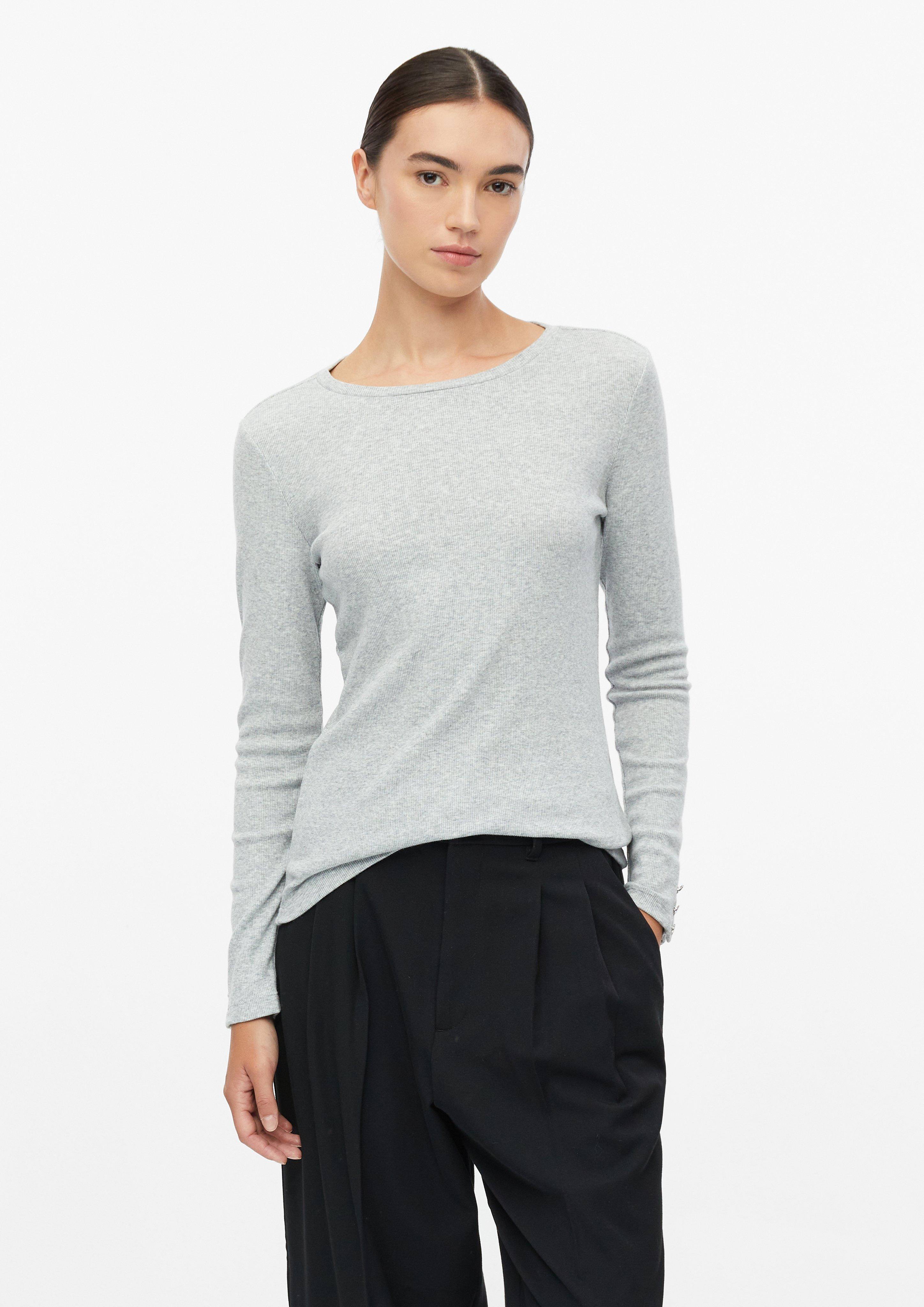 T-Shirt in Farbe grau meliert von s.Oliver