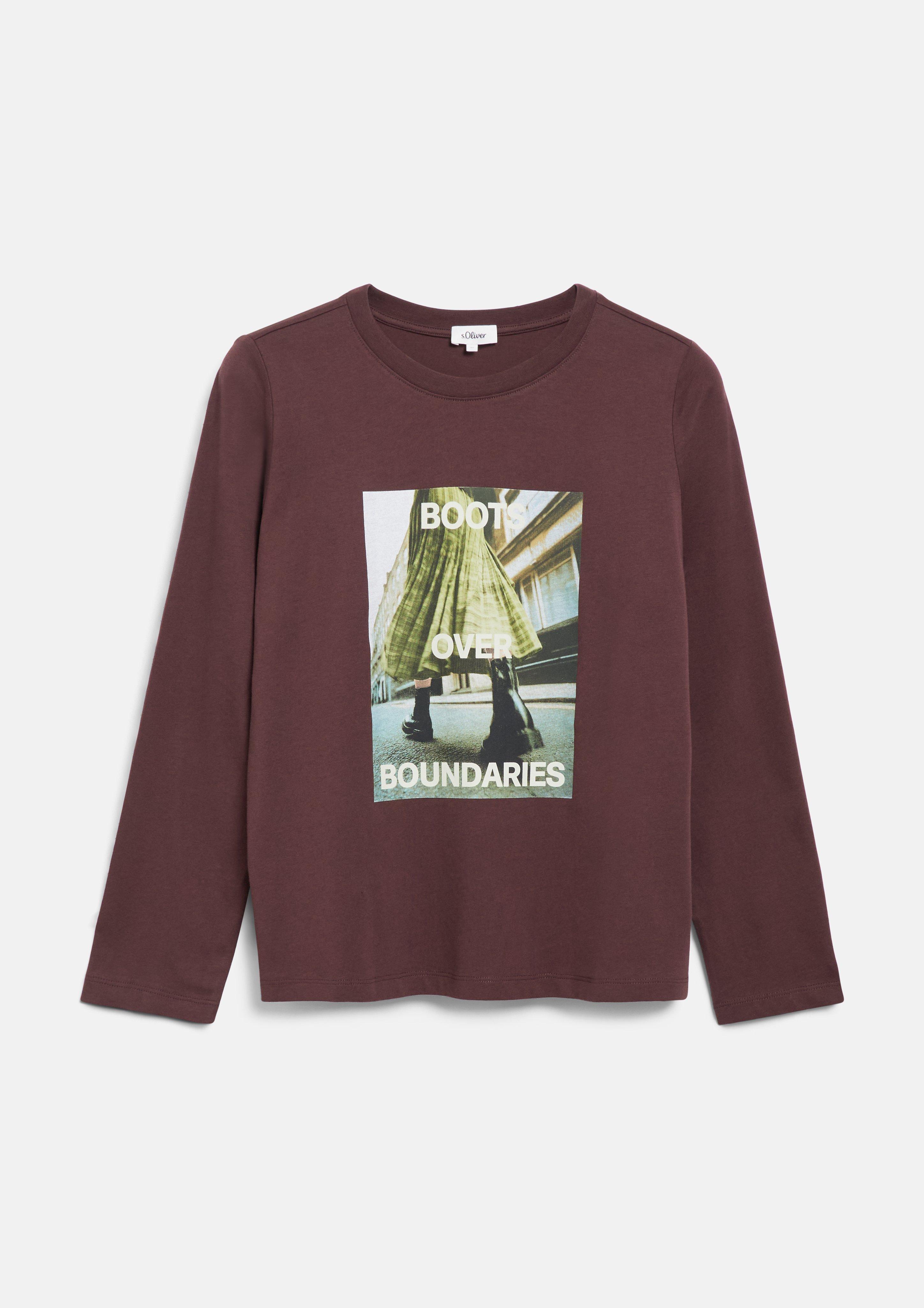 T-Shirt in bordeaux van s.Oliver