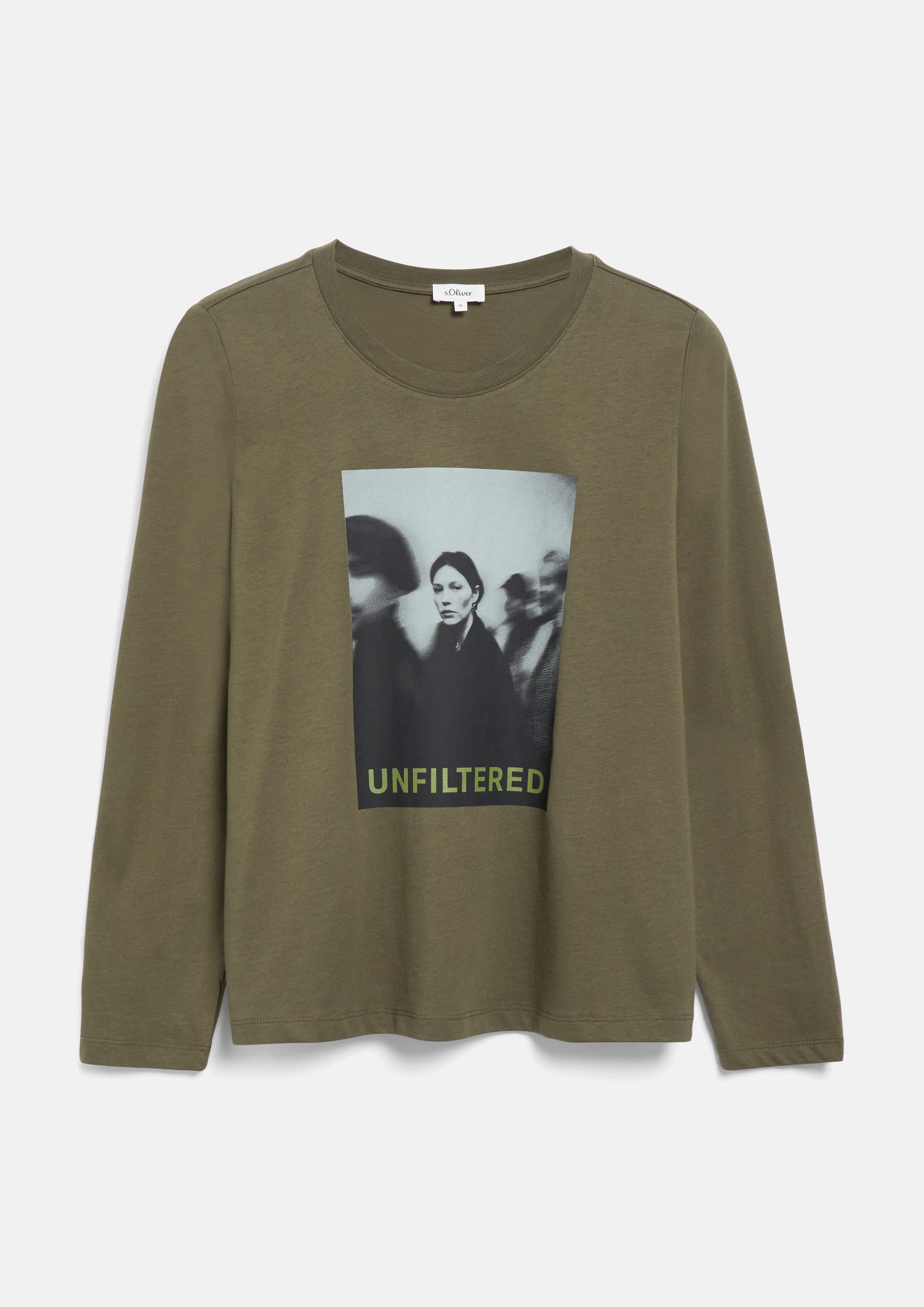 T-Shirt in olive by s.Oliver