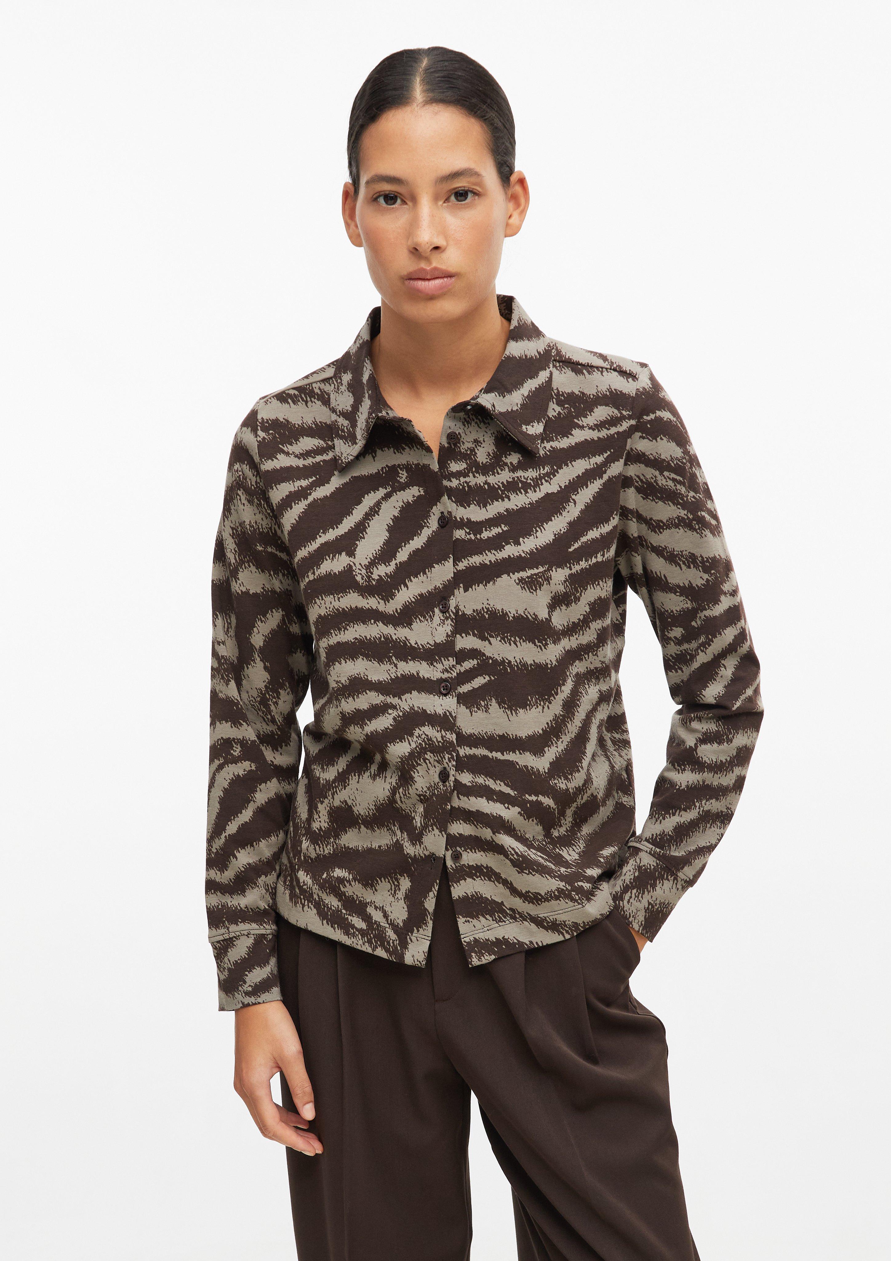 T-Shirt in dark brown by s.Oliver