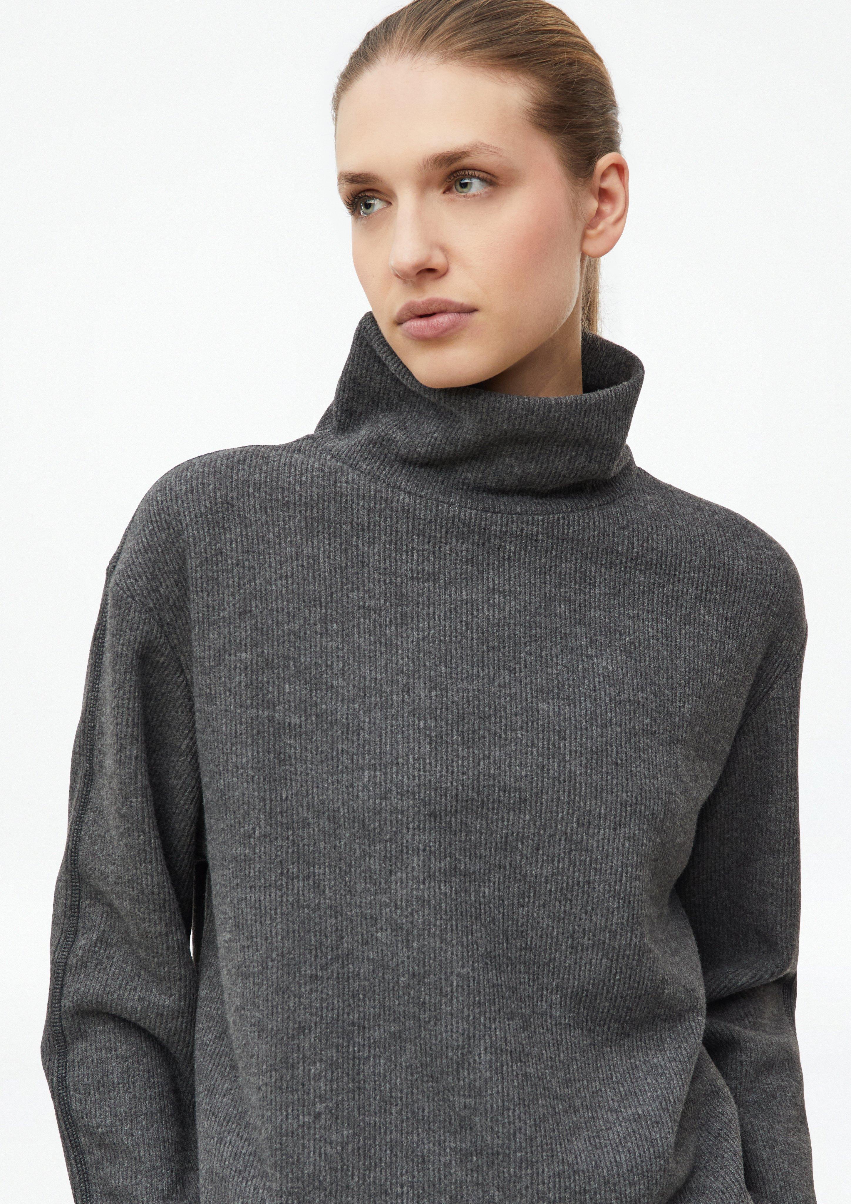 Damen Weiches Sweatshirt mit Stehkragen in grau von s.Oliver