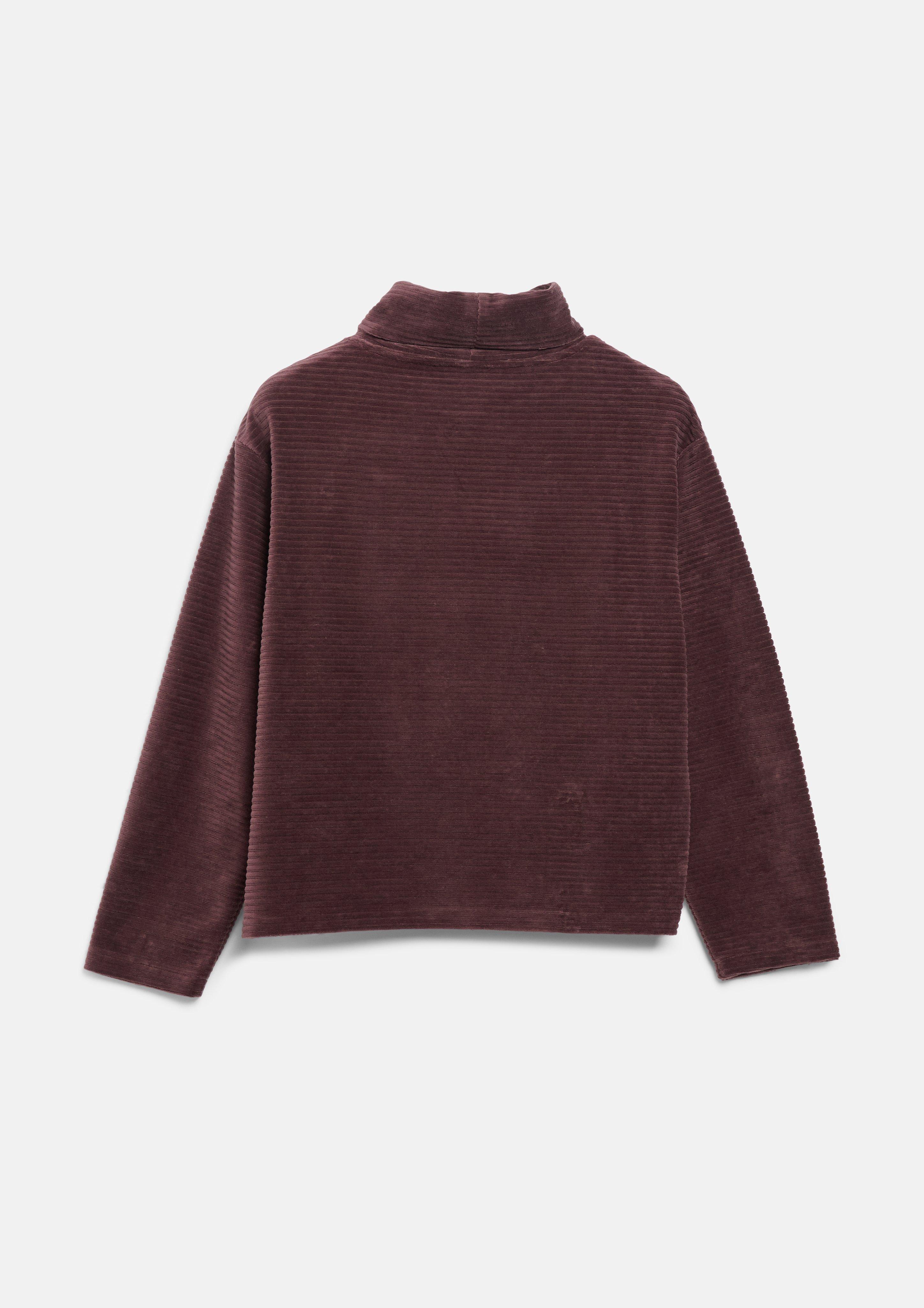 Kobiety Lejąca bluza z prążkowanej dzianiny w kolorze czerwony od s.Oliver