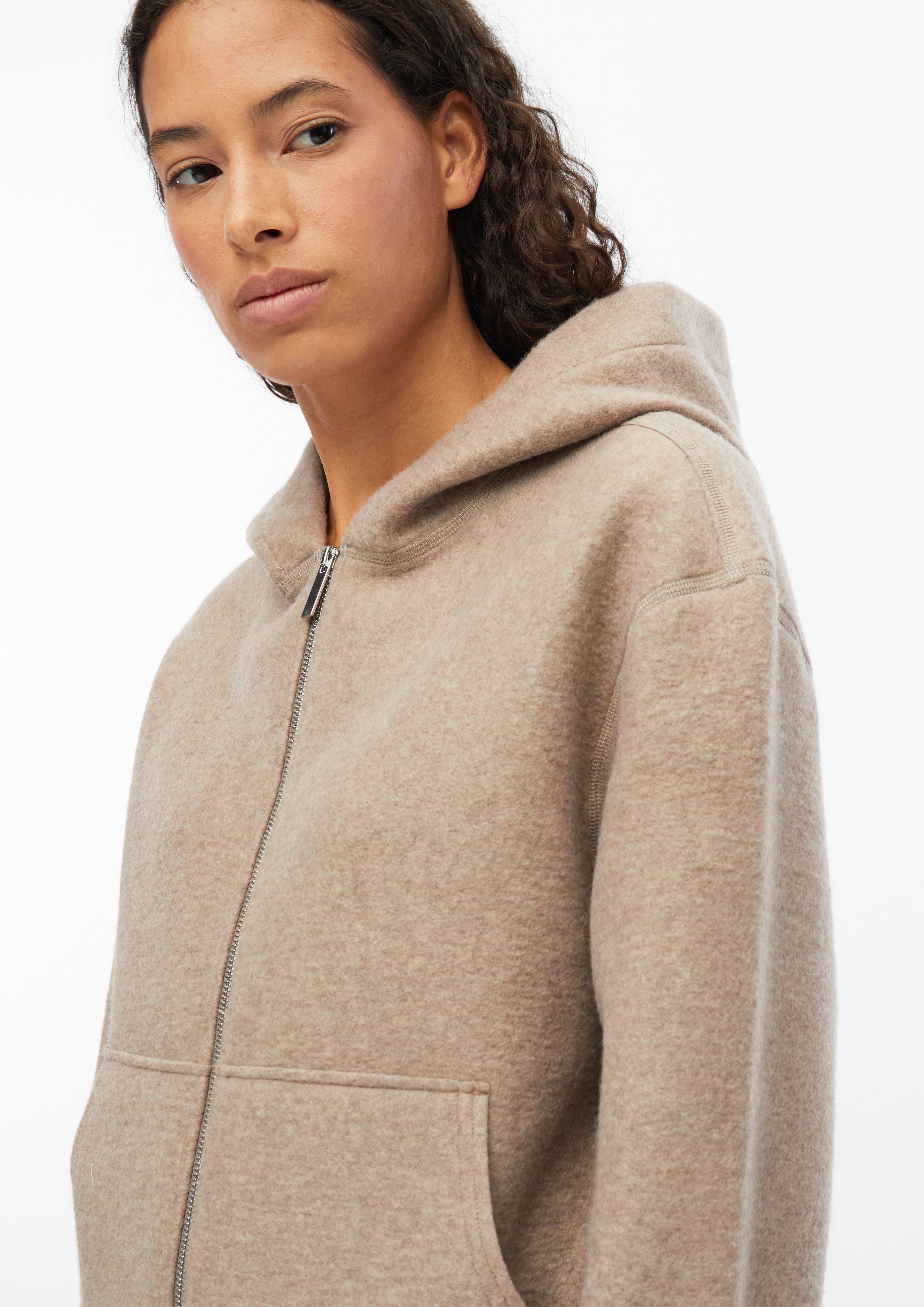 Femmes Sweat-shirt Veste en brun de s.Oliver