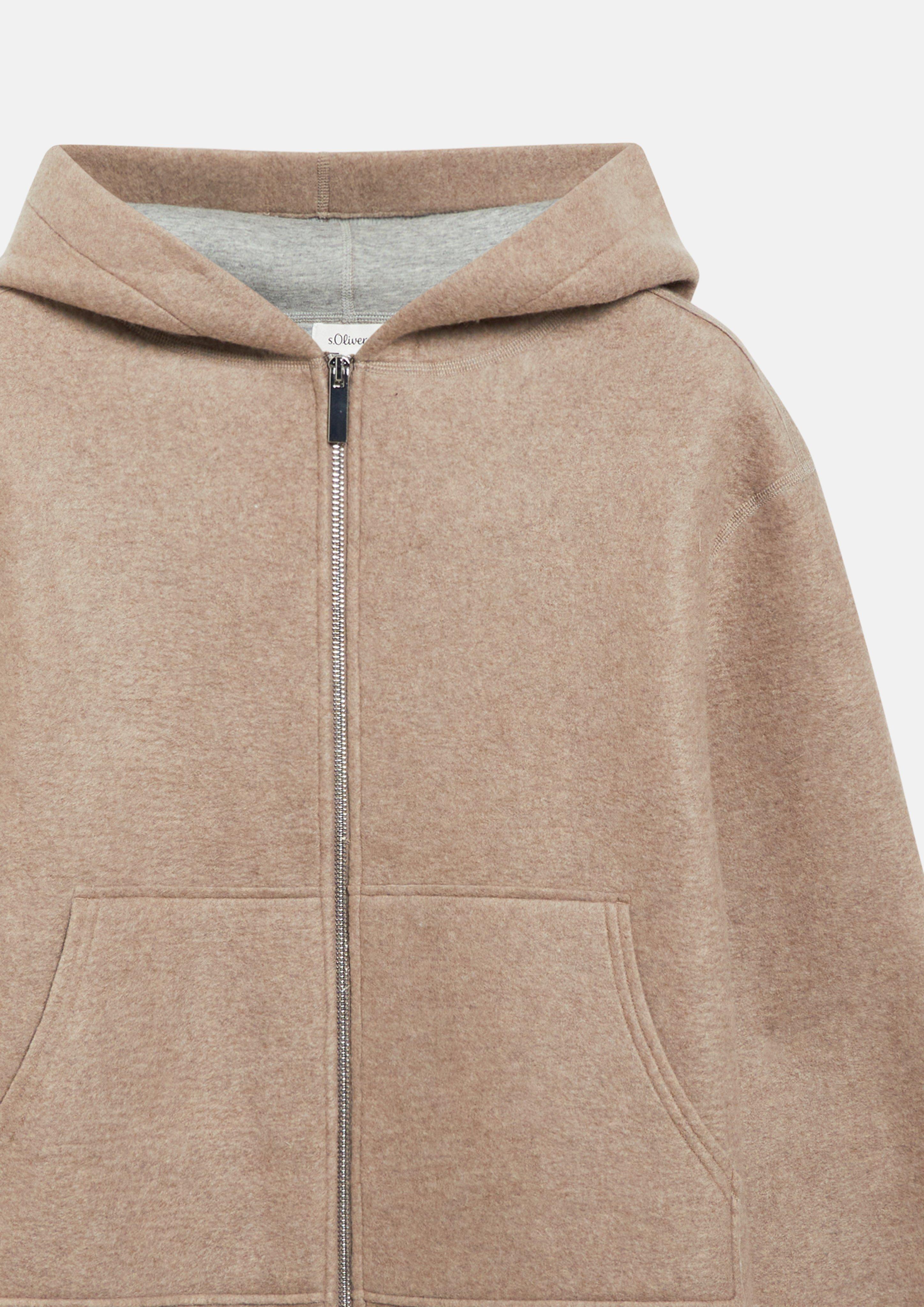 Femmes Sweat-shirt Veste en brun de s.Oliver