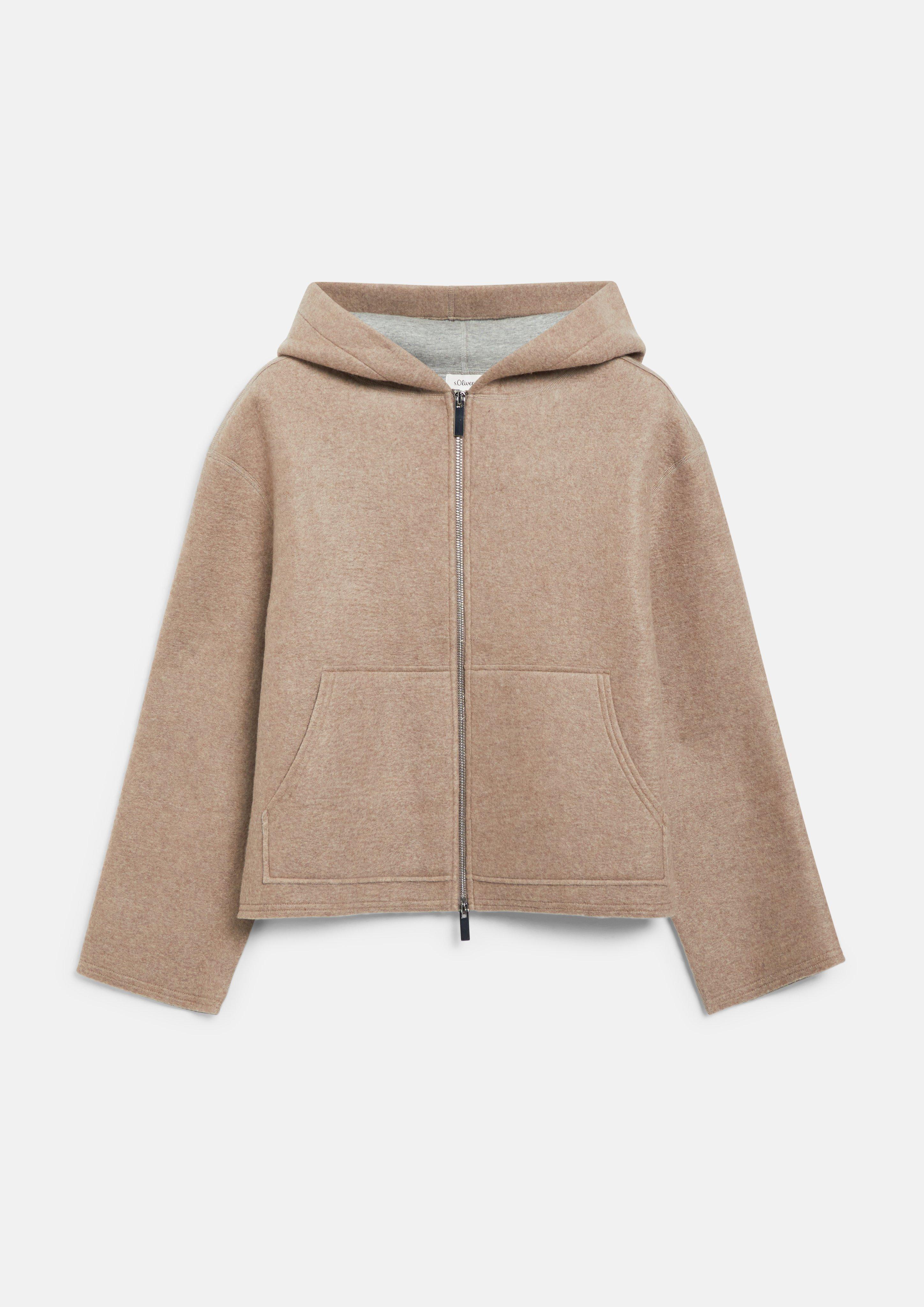Femmes Sweat-shirt Veste en brun de s.Oliver