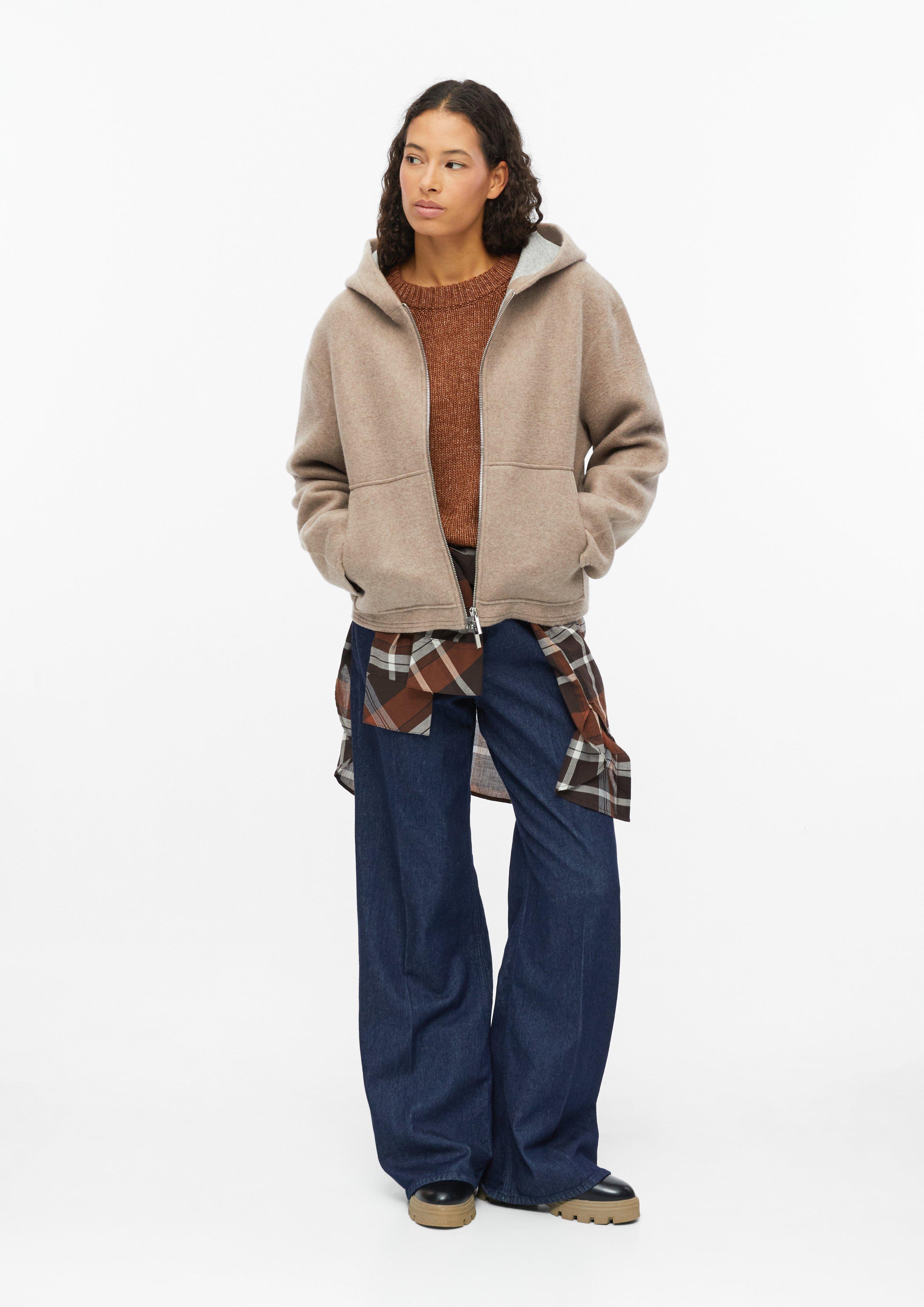 Femmes Sweat-shirt Veste en brun de s.Oliver