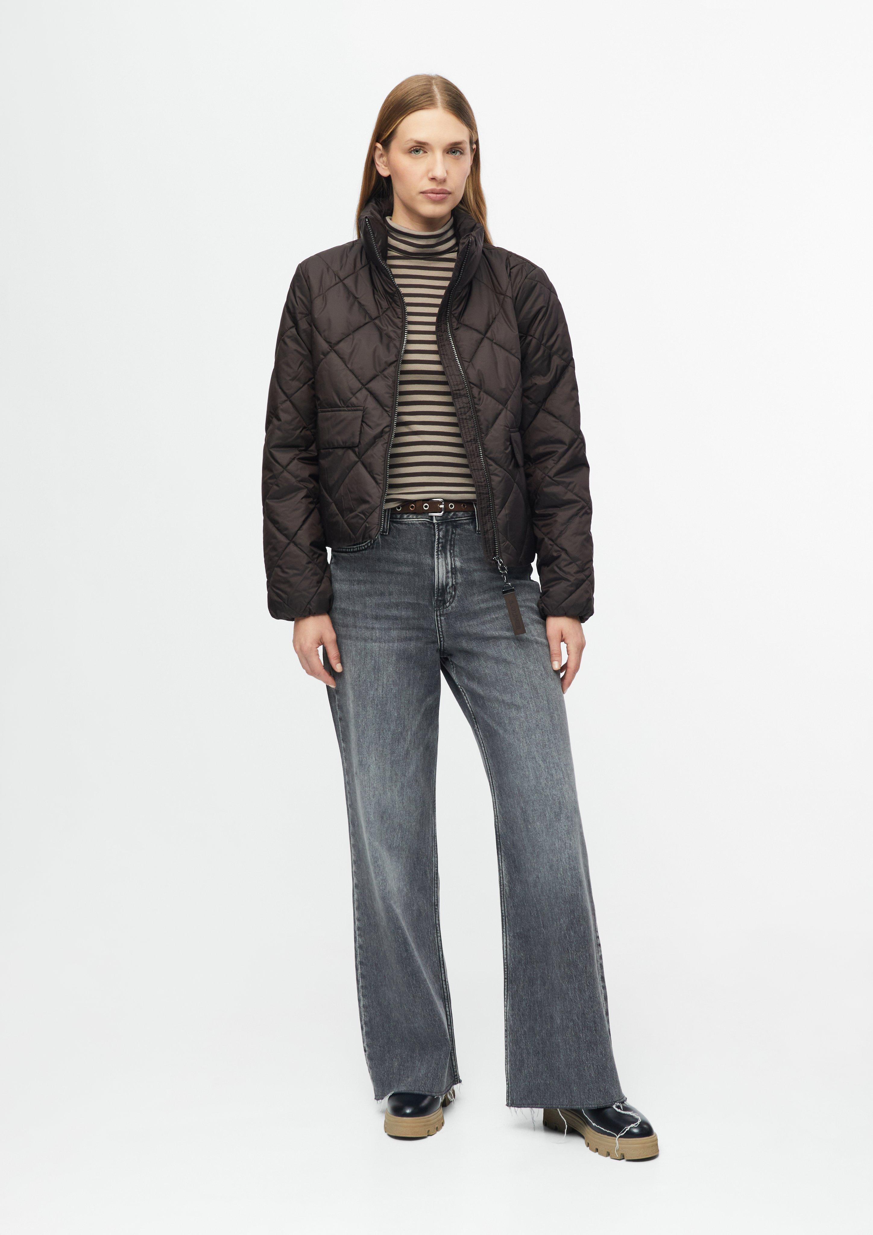 Damen Gestreiftes Rollkragen-Shirt im Slim Fit in braun von s.Oliver