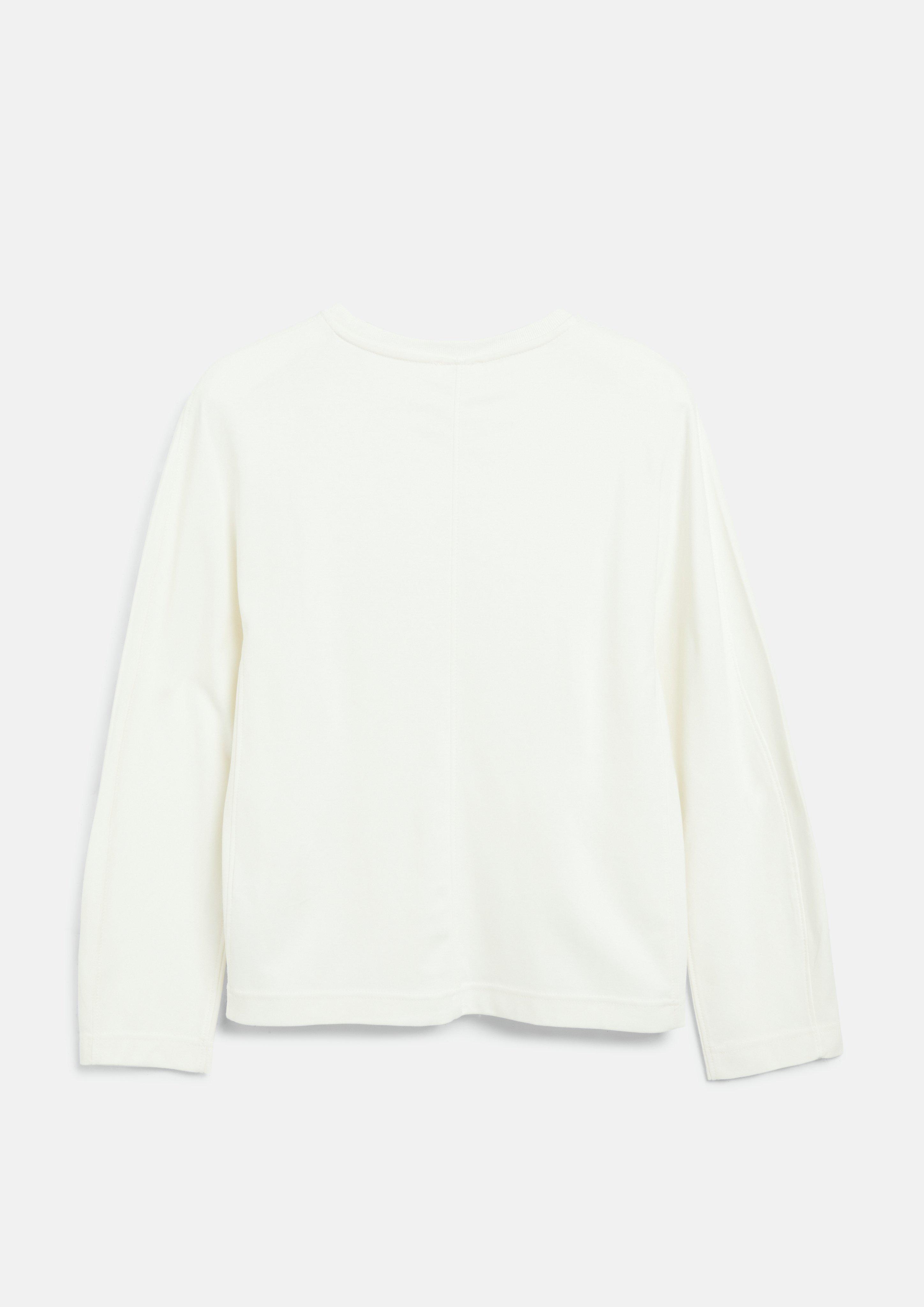Damen Longsleeve mit Fledermausärmeln im Relaxed Fit in creme von s.Oliver