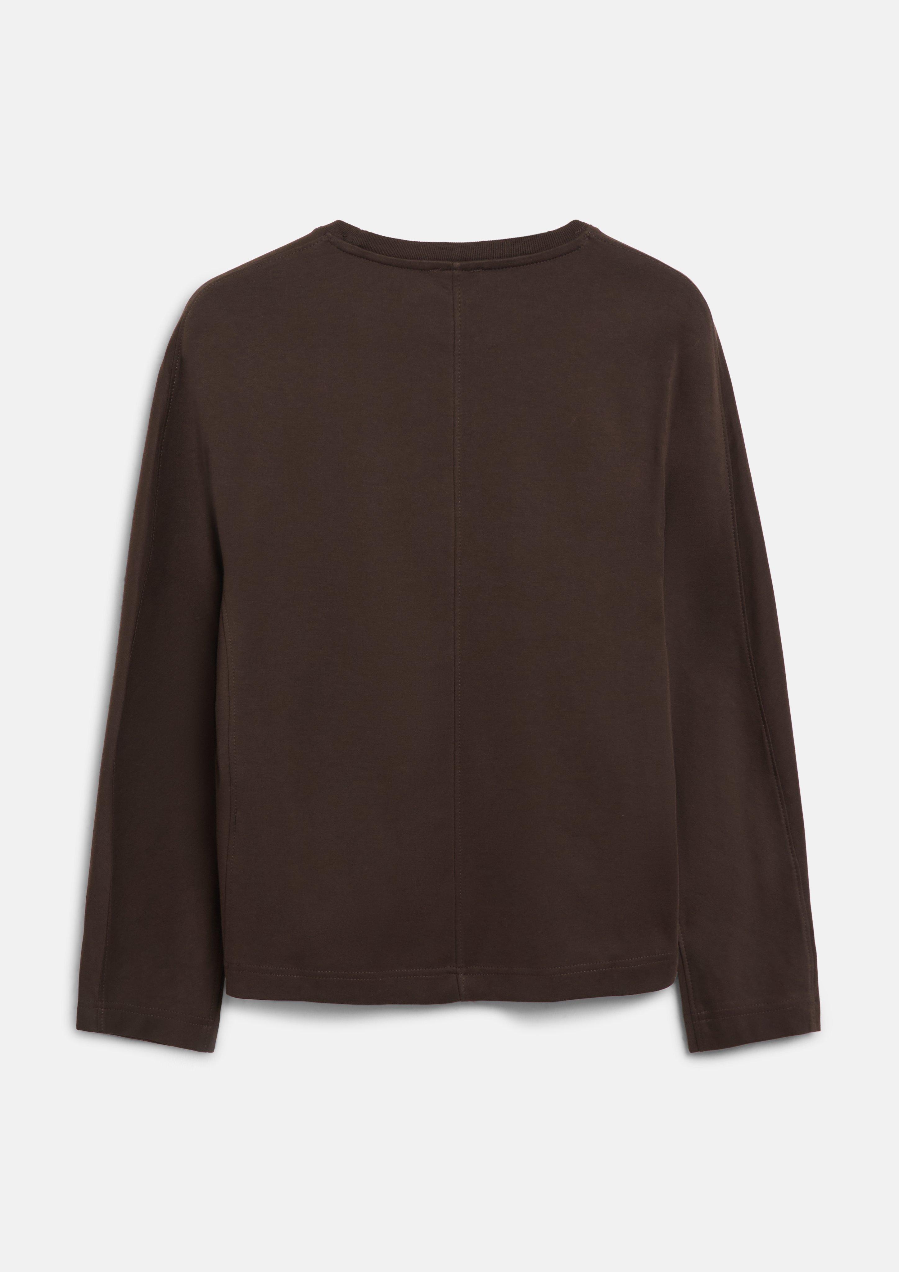 Damen Longsleeve mit Fledermausärmeln im Relaxed Fit in braun von s.Oliver