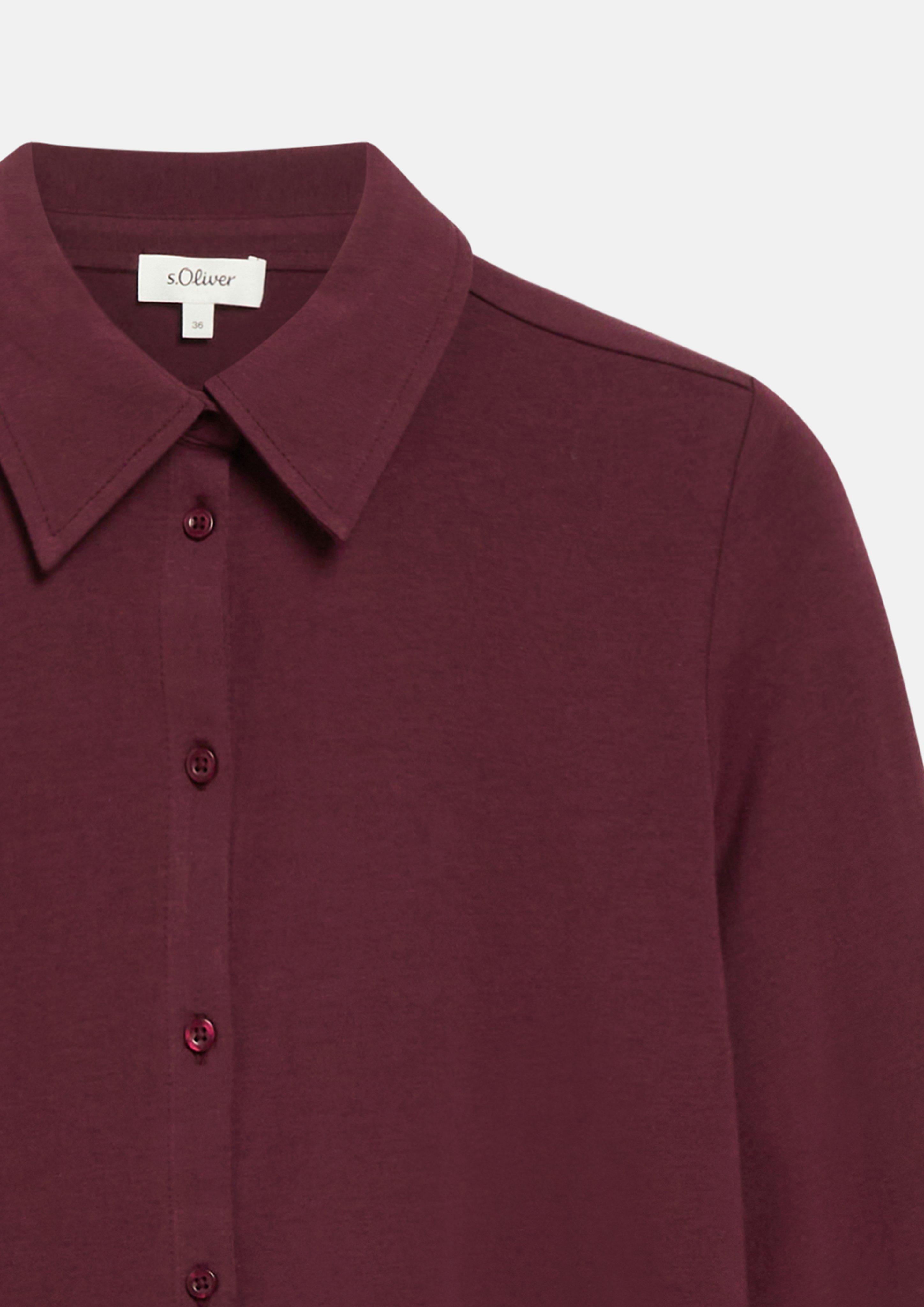 Dames Elastische jerseyblouse in rood van s.Oliver