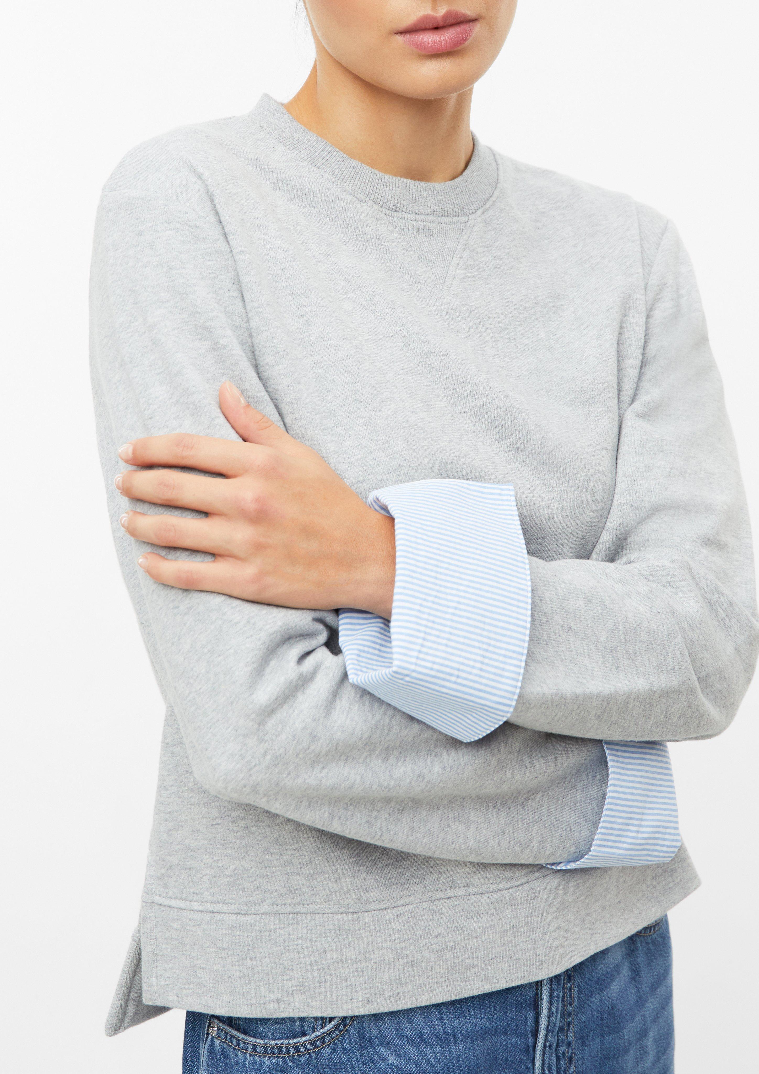 Women Sweatshirt in grey by s.Oliver