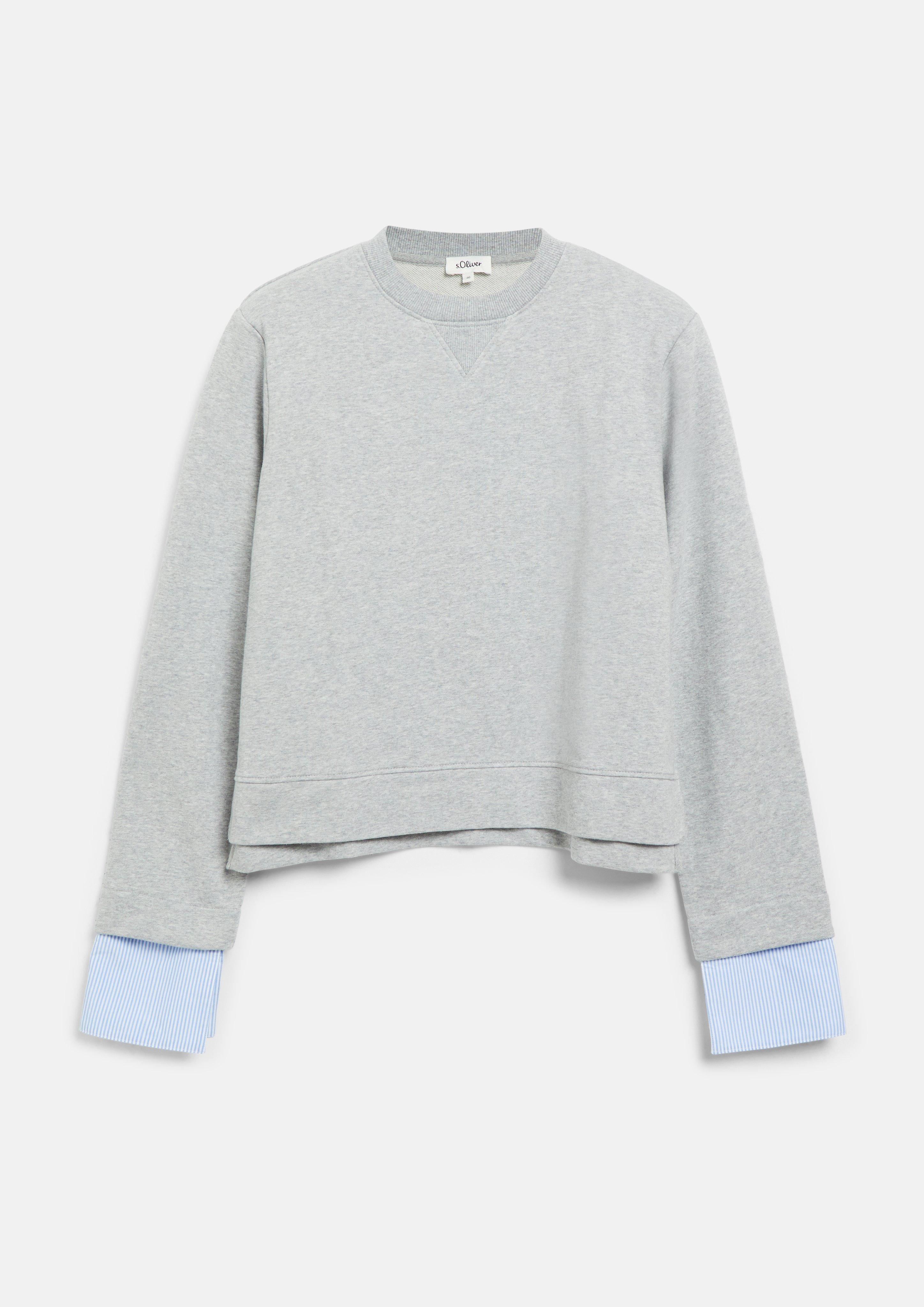 Women Sweatshirt in grey by s.Oliver