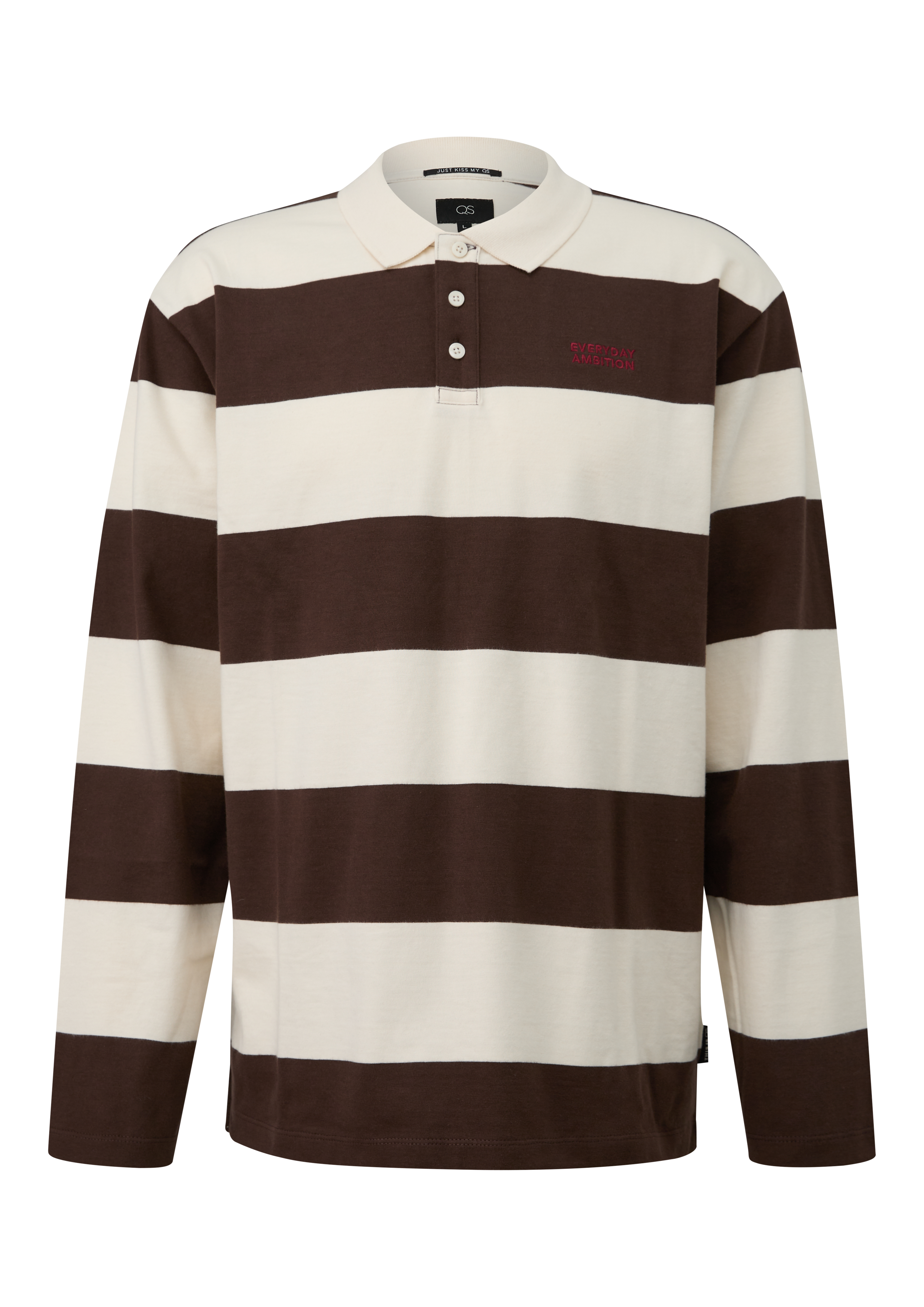 Rugbyshirt mit Stickerei auf der Brust